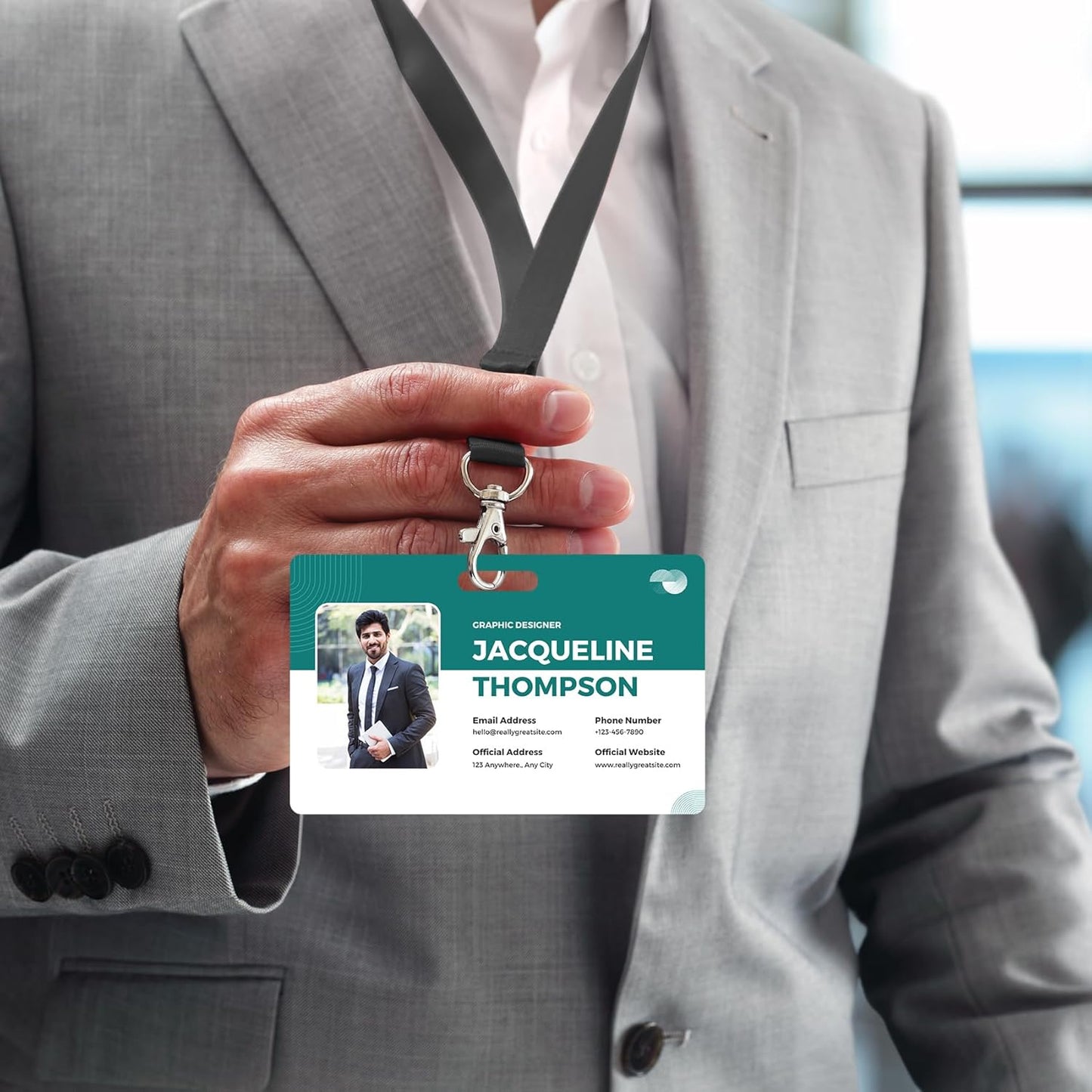 Custom Id Badge Custom Id Card Identification Badges Customizable Personalized Name Badge Customize Name Tag Photo Logo Employee Work Office Volunteer Customized Personal (Vertical-2)