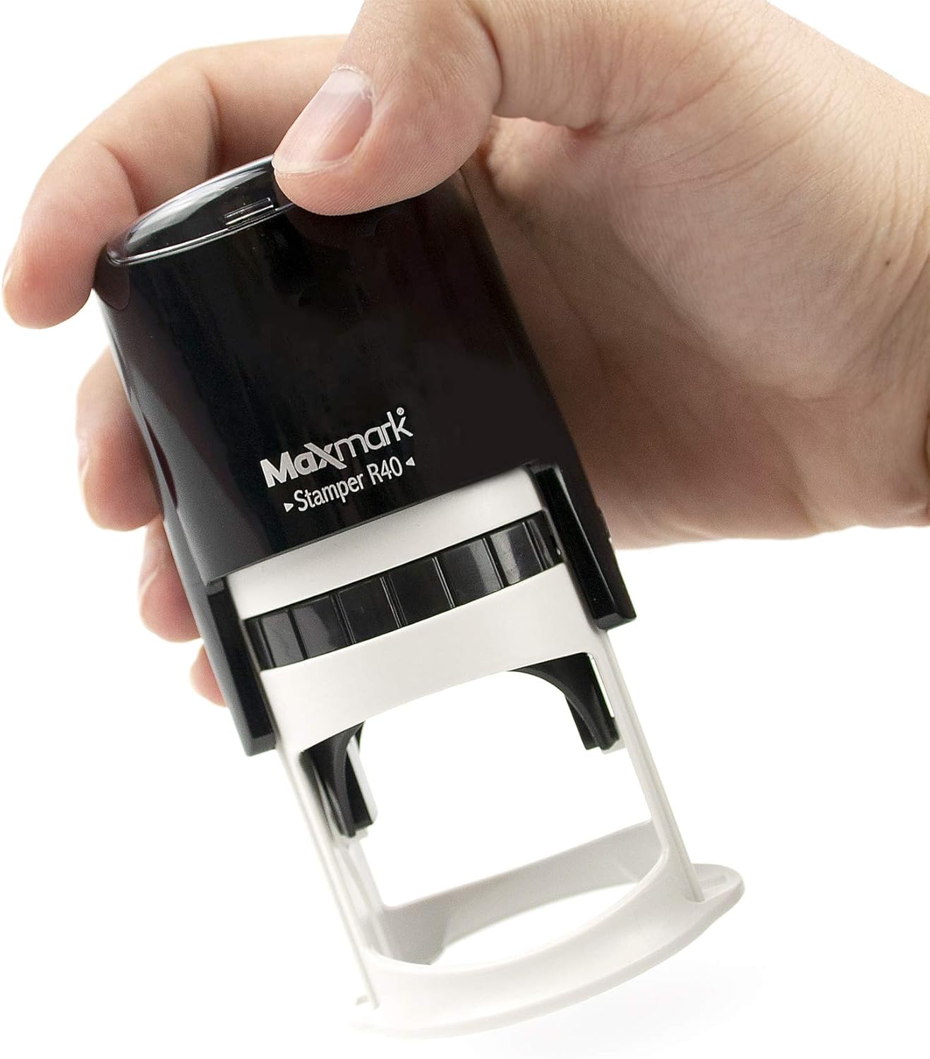 Round Notary Stamp for State of Wyoming- Self Inking Stamp - Top Brand Unit with Bottom Locking Cover for Longer Lasting Stamp - 5 Year Warranty