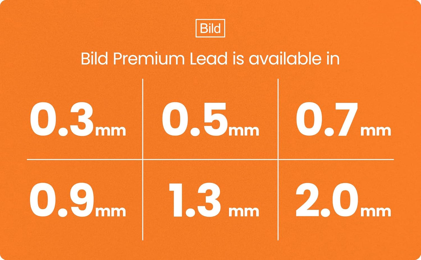 Bild Premium 1250 Leads of 0.3 mm HB Mechanical Pencil Lead Refills (HB Mega, 0.3 mm)
