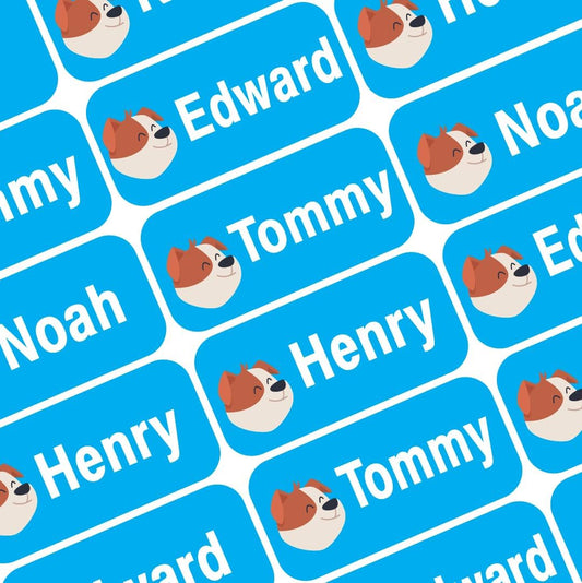 Personalized Waterproof Name Labels Press and Stick Custom Name Stick on Clothing Labels. Customized Up to 3 Lines Great for Camp & Daycare