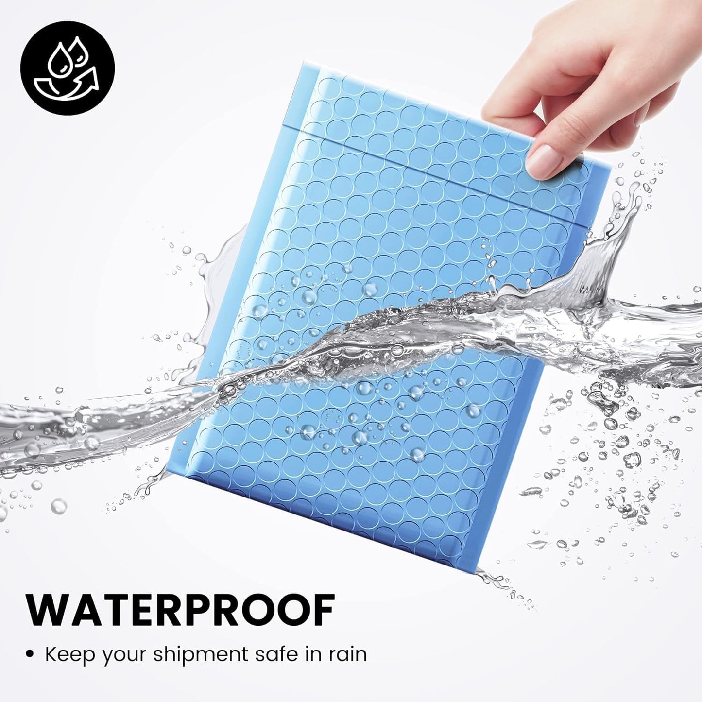 Fuxury Bubble Mailer 6x10" 600 Pack Light Blue,Self-Seal Adhesive Packaging Bags, Waterproof Poly Bubble Mailers Bulk, Mailing Evenploves Packaging For Jewelry, Cards, Makeup, CD, Small Business #0