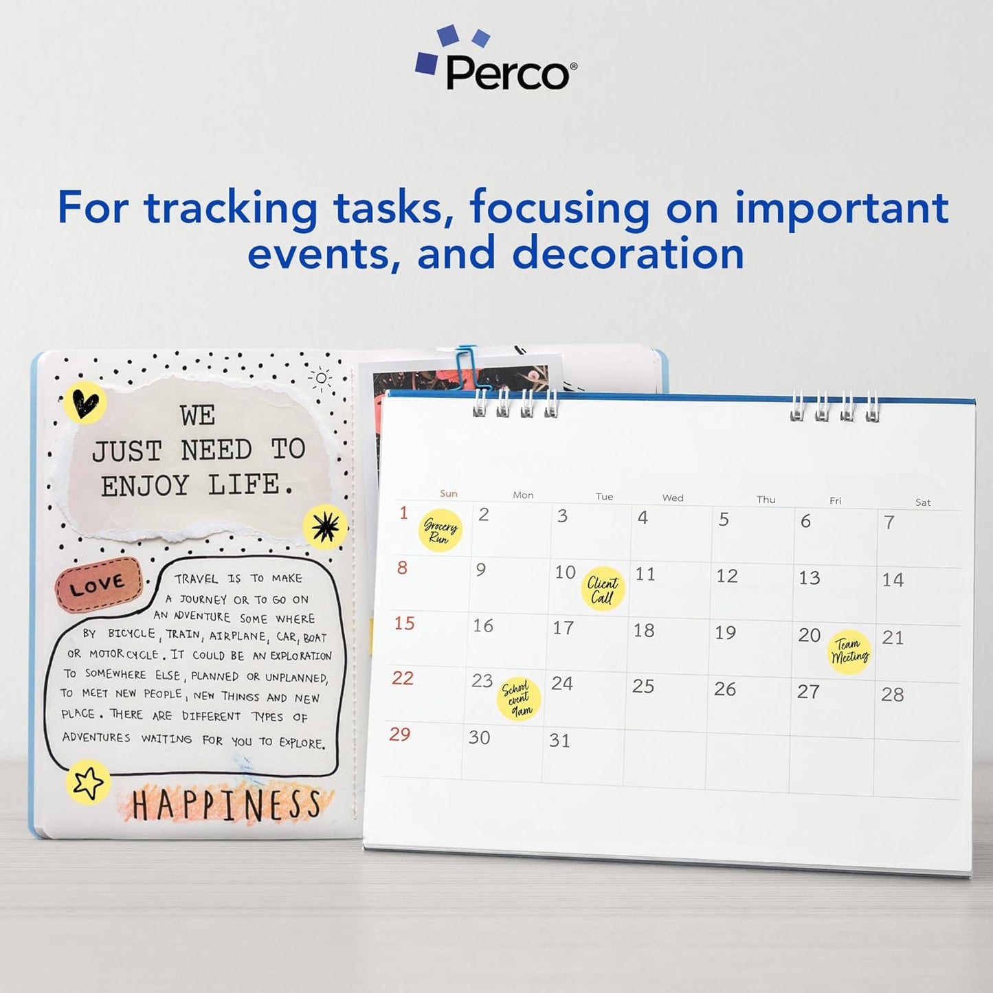 Perco Gold 1-Inch Round Circle Dot Sticker Labels with Permanent Adhesive for Wedding Invitations - 1,000 Labels per Roll - Vibrant Colors, Strong Adhesion - Made in USA