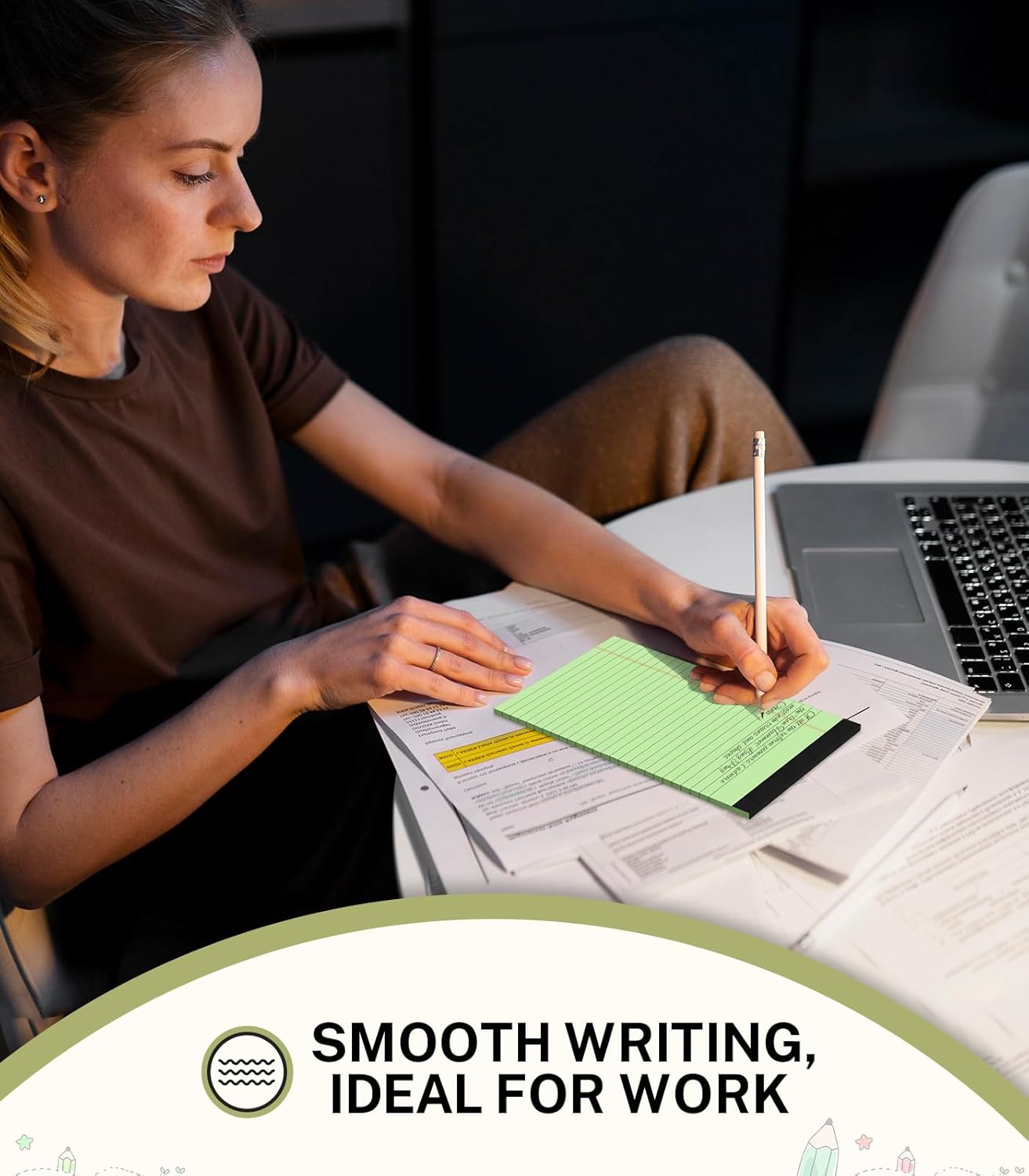 Note Pads 5x8, Narrow Ruled Legal Pad, Multicolor Small Notepads, 30 Sheet/notepad, 8 Pack Colored Legal Pads, Pink Legal Pad, Purple Notepad, Perforated Lined Note Pads for Study, Office, To-Do Lists