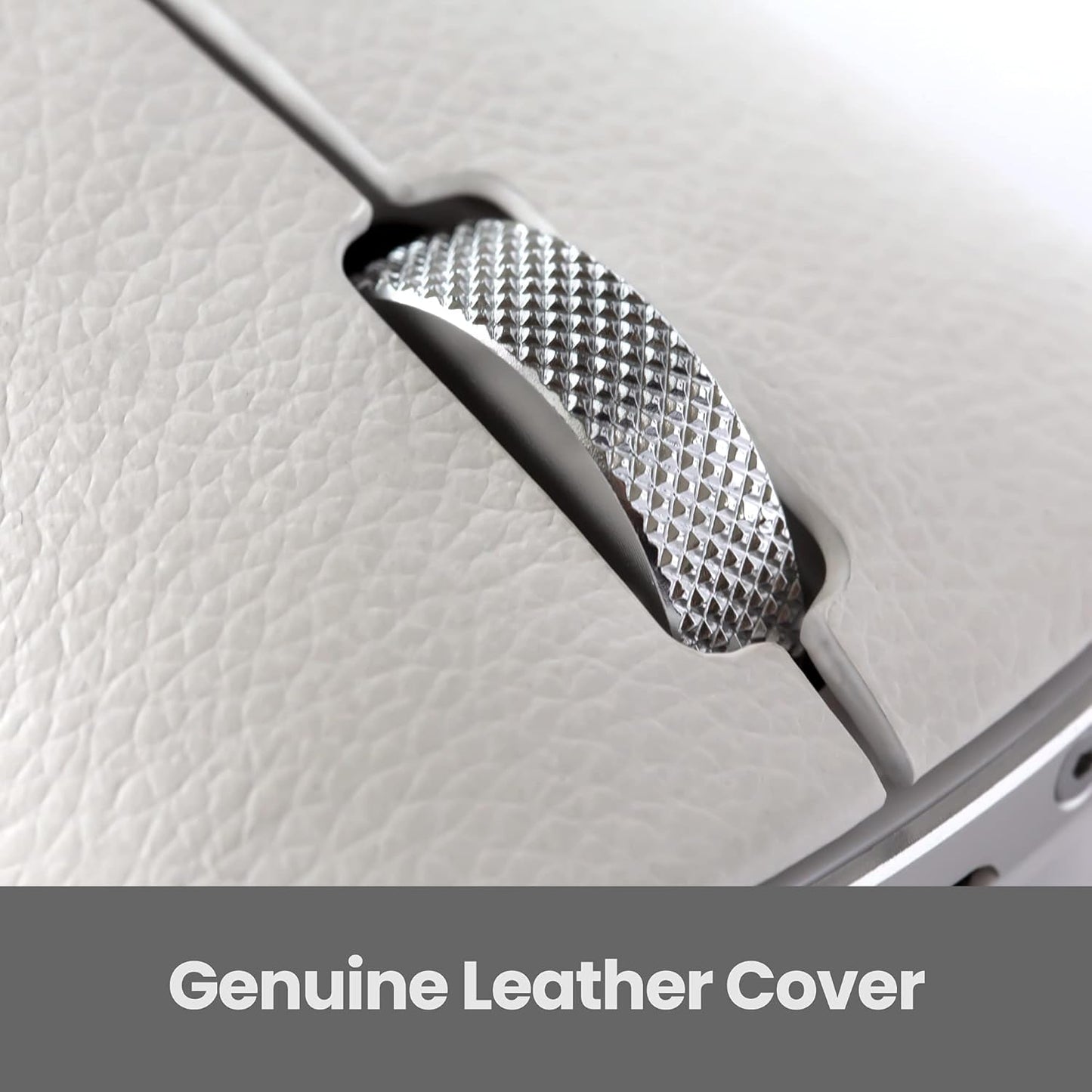 Azio Retro Classic Bluetooth Mouse (Maple) - Wireless, Genuine Leather Topped with Pixart Precision Tracker