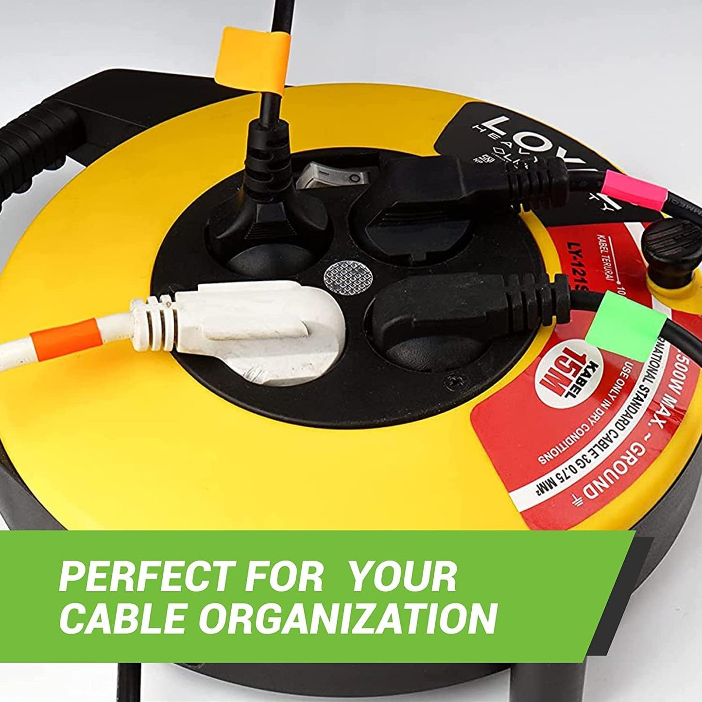 Small Color-Coding Label Roll 40mm x 19mm, 5 Rolls- 2500-Pack, Rectangular Labels Paper Sheets Bulk 1.57in x 0.75 in (Pastel Yellow) by Royal Green