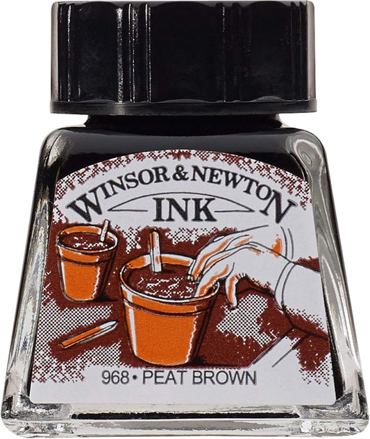 Winsor & Newton Brown Specialty Ink, 14ml Bottle