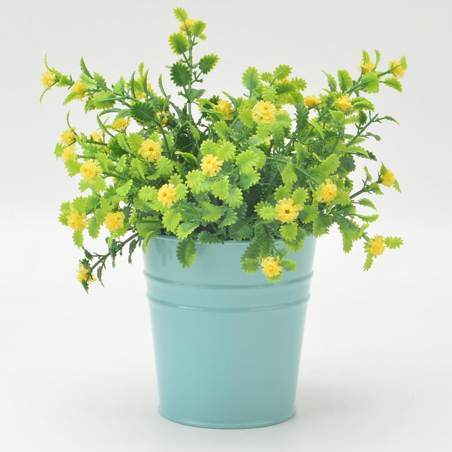 Pen Holder Cup For Desk Pencil Holder Metal Marker Pen Organizer Storage Small Tinplate Flower Pot Succulent Bucket Planters for Office Home - 2 Pack (Gold)