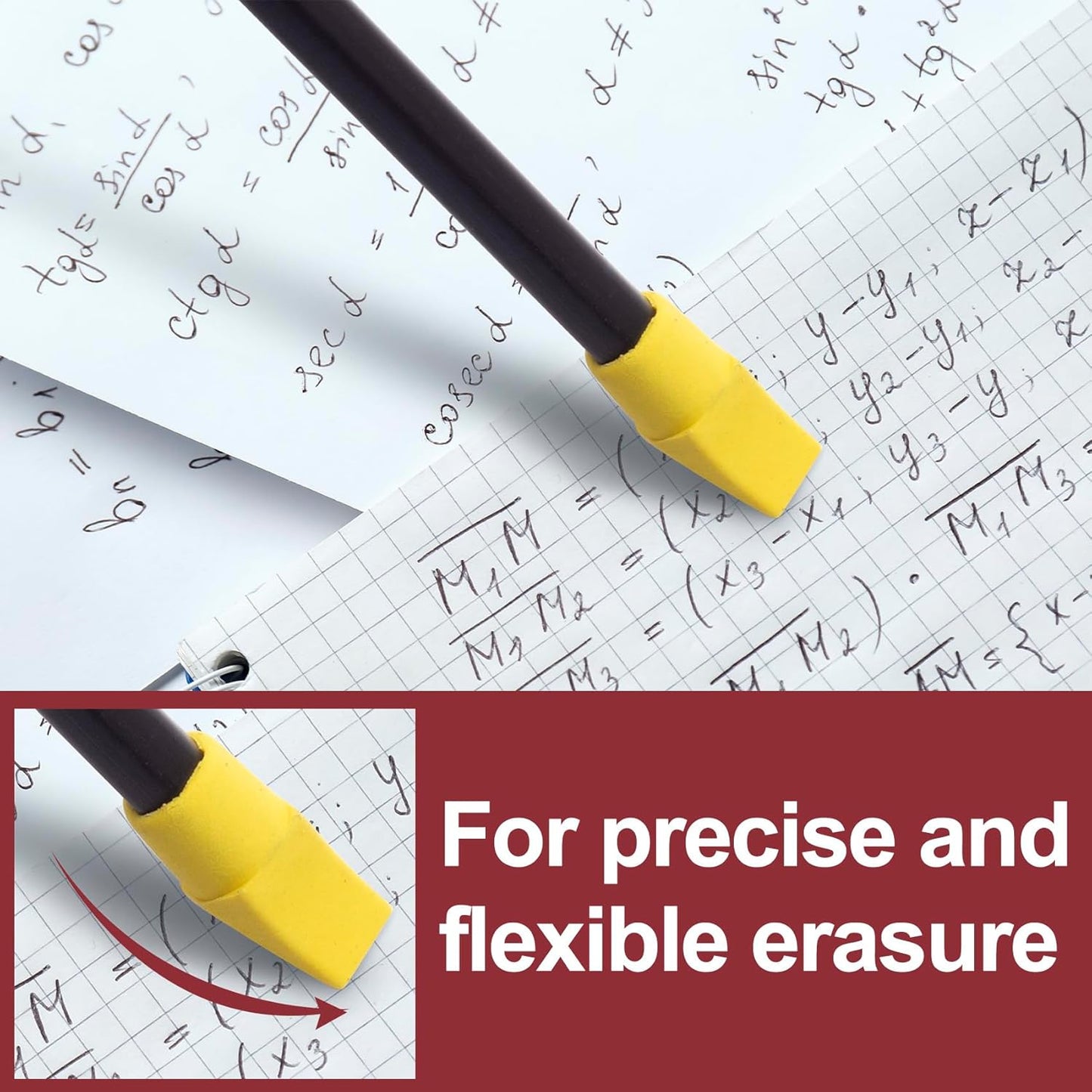 12 Pack Random Color Pencil Top Erasers, Halloween Pencil Topper Erasers, Fun Pencil Cap Erasers Bulks, School Supplies for School, Office, Classroom, Kid, Adults Painting Drawing