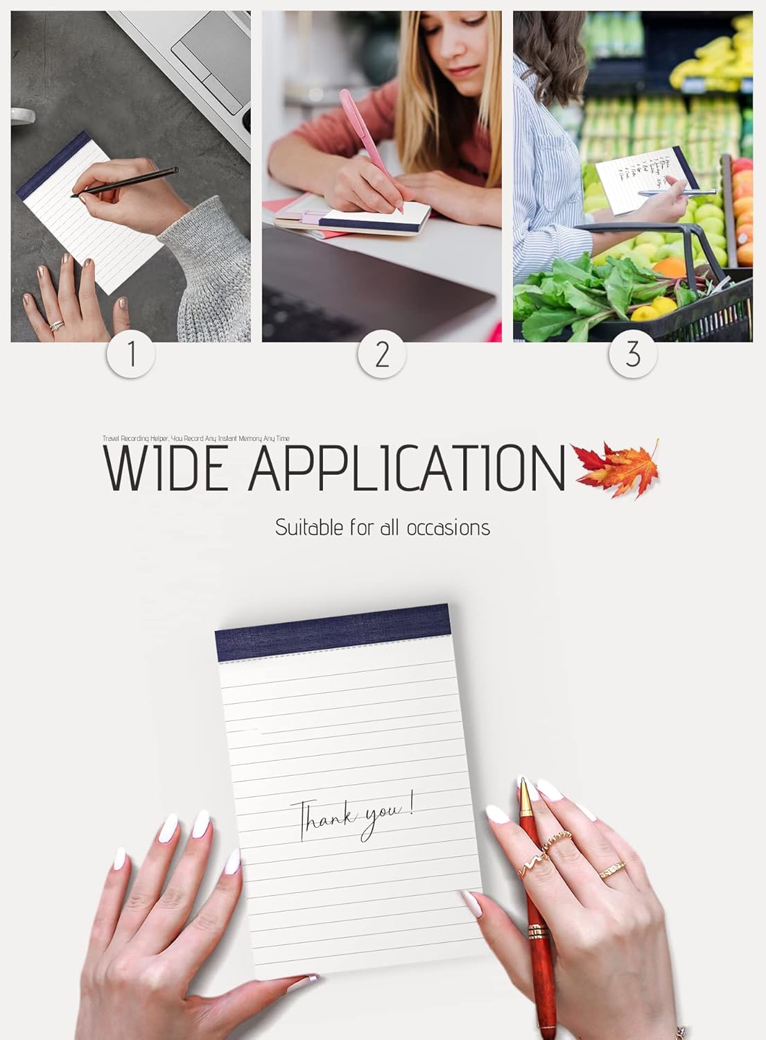 Notepads 4x6 Small Note Pads 4x6 Lined Writing Pads of Paper 4x6 Memo Pads 4x6 Small Paper Pads 4 x 6 Scratch Pads 4x6 Server Pads 4x6 Small Pocket Notebook 10 Pack Server Note Pads 30 Sheets/Pad