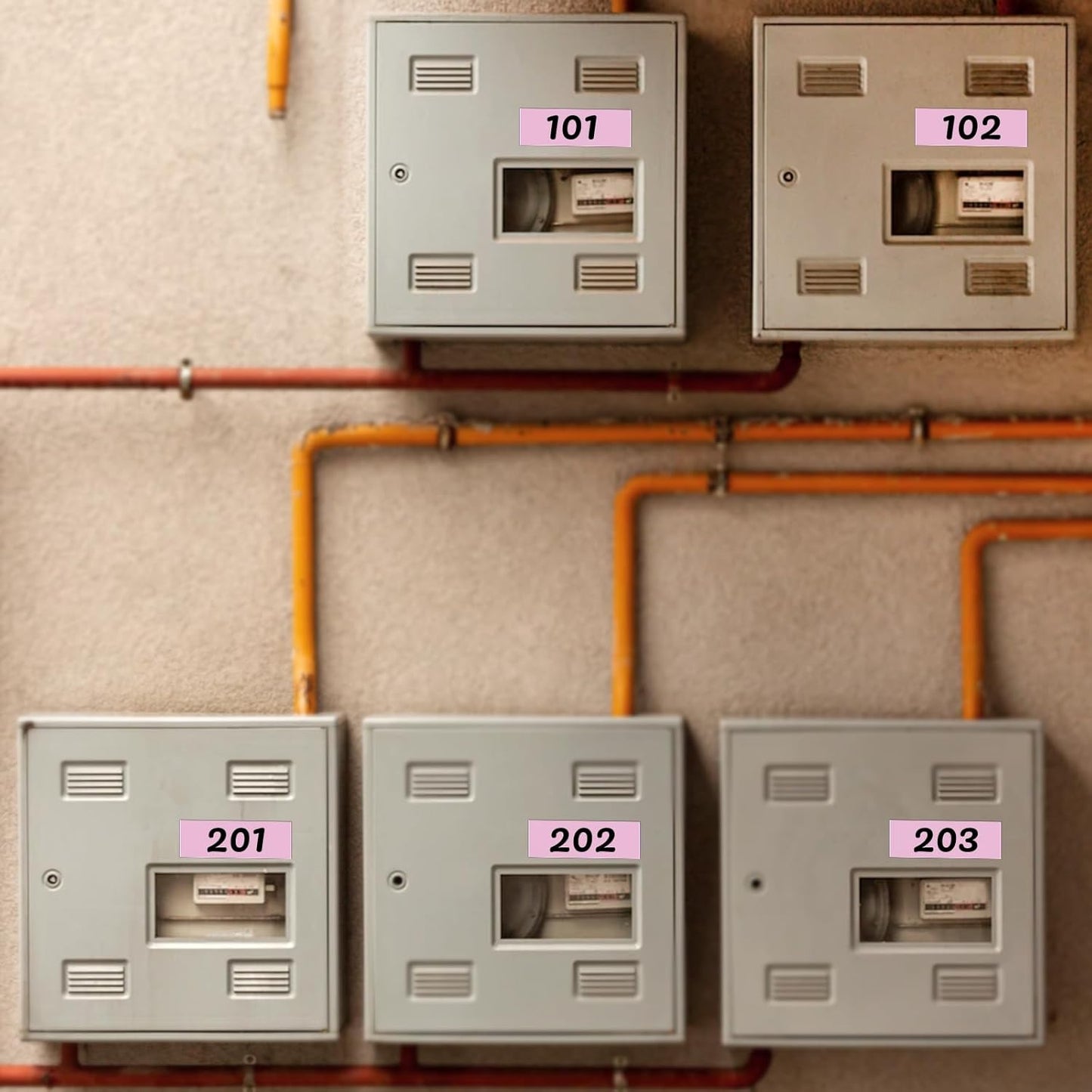 Pink Rectangle Stickers 3 x 1 Inch Color Coding Labels Vinyl Roll Self-Adhesive Waterproof Removable 500 PCS