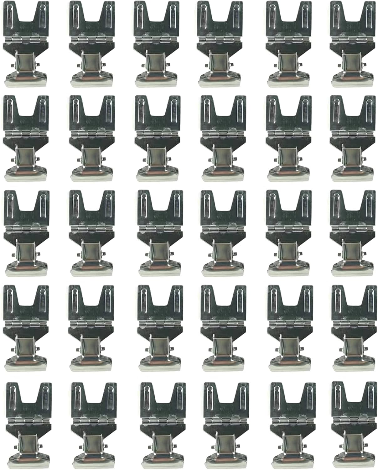 Metal POP Clip Sign Stand Holder, Bread Store Price Tag Card Holder, Advertising Display Clip Holder (Silver, 30Pack)