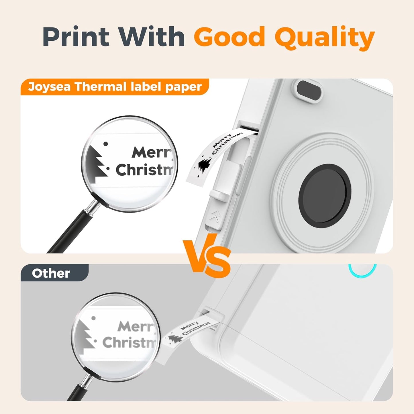 Joysea OP1 Label Maker Tape, 14 * 40mm(0.55"*1.57") Thermal Sticker Paper Without RFID, Waterproof Self-Adhesive Labeling Refills for Home Office Organization, 1 roll, 160 pcs