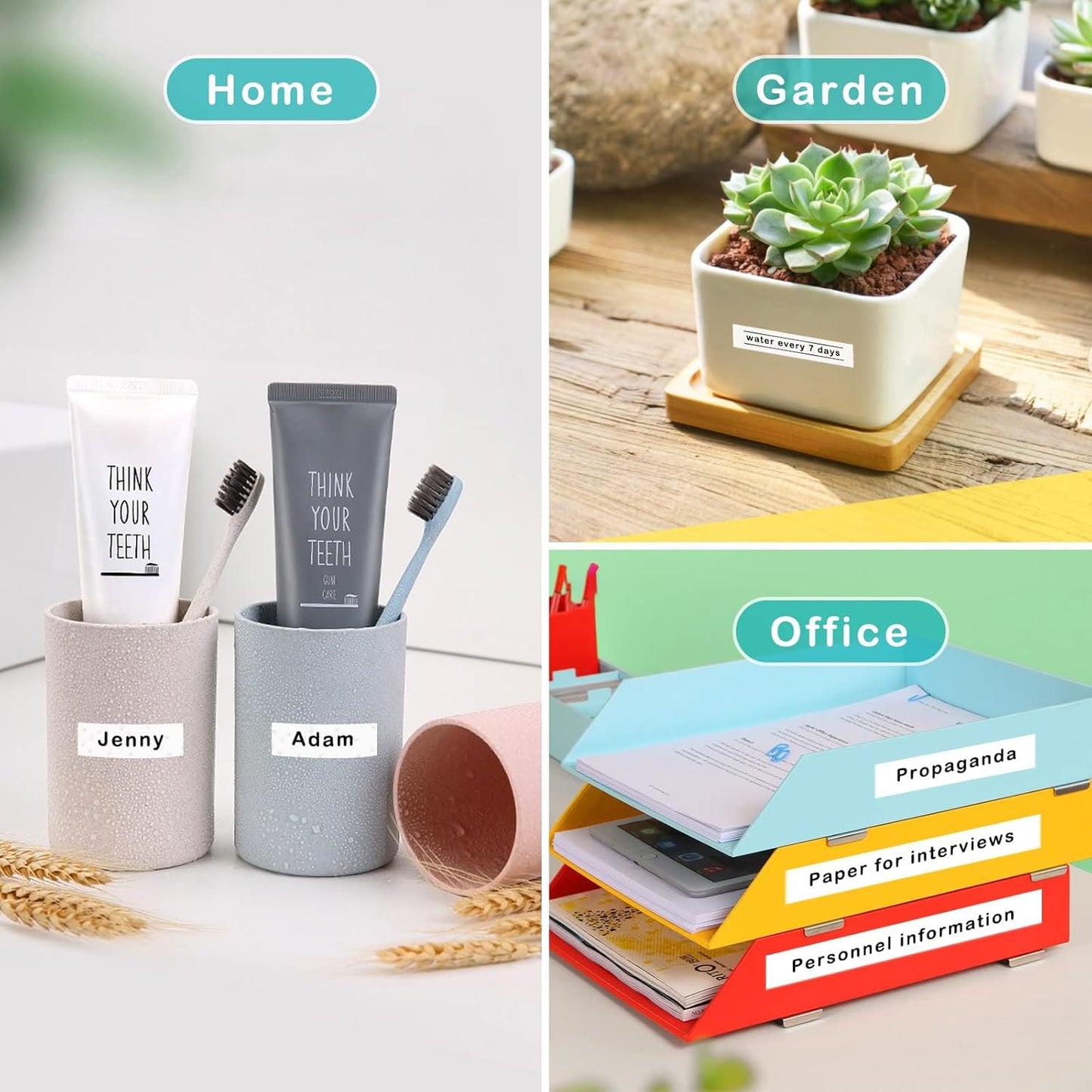 6Pack Label Maker Tape Compatible with Brother PTouch TZe-231 Tape, ½” 0.47”x 26.2 ft Laminated Black on White, for PT-D210, PT-H110, PT-D220, PT-D410, PT-D600