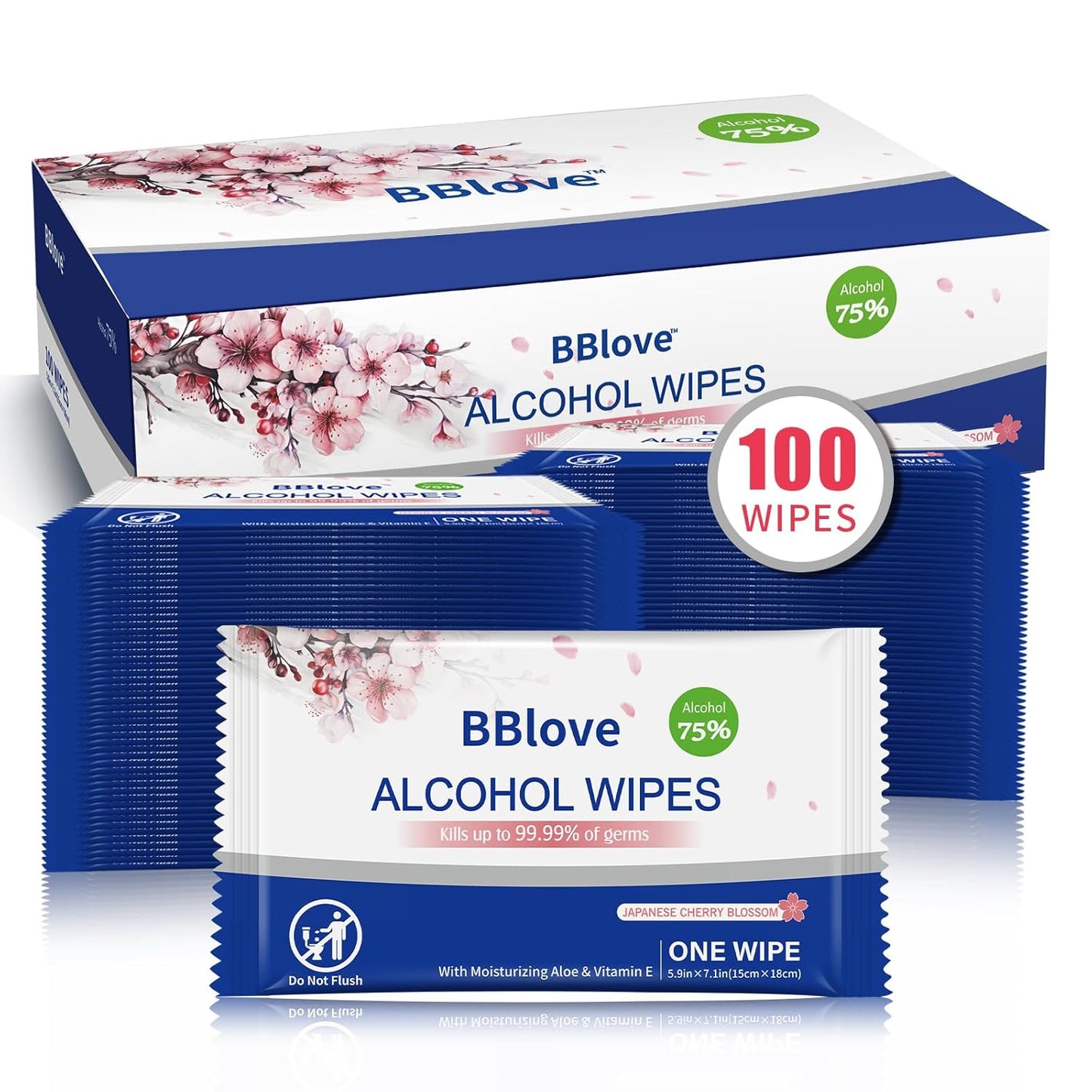 75% Alcohol Hand Sanitizer with Aloe Moisturizer & Vitamin E for On-the-Go Use, All-Purpose Travel Wipes Count, Restaurant, Home Office