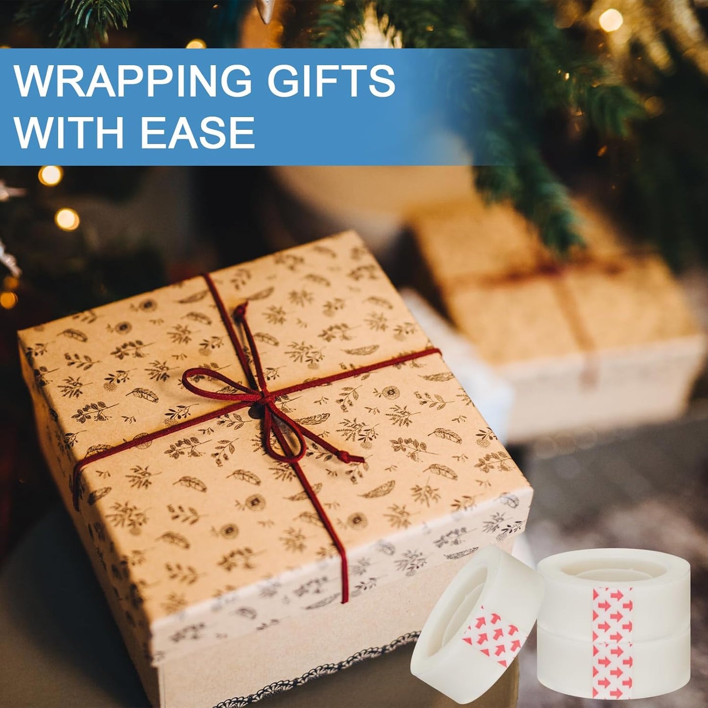 Beieverluck 96 Rolls Invisible Tape Refill 3/4 Inch X 1000 Inches Matte Tape for Dispenser Refill 1 Inch Core Magic Tape for Office Home School Supplies Correction Labeling Gift Wrapping Tape Roll