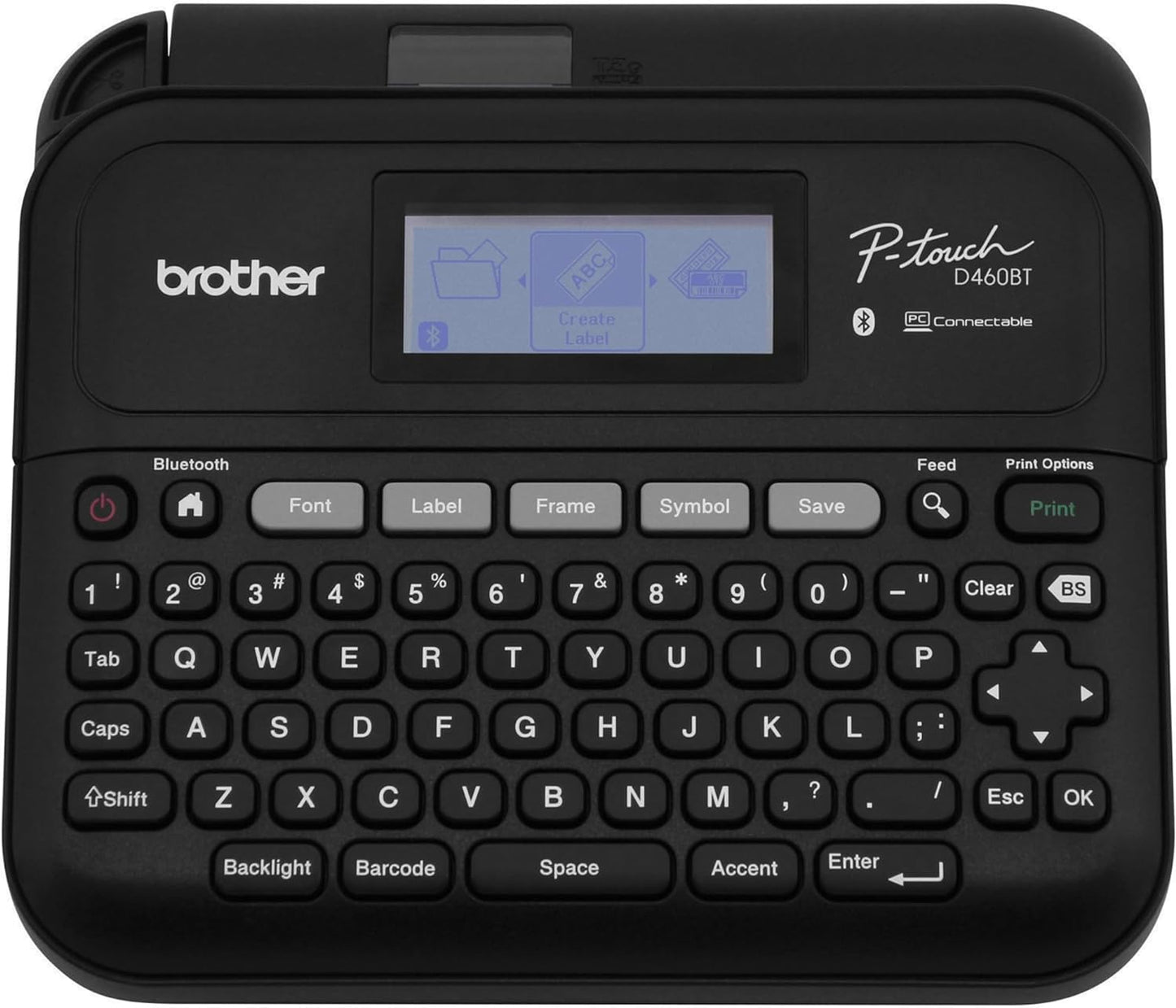Brother P-Touch PT-D460BT Business Expert Connected Label Maker | Connect and Create via Bluetooth® on TZe Label Tapes up to ~3/4 inch, White