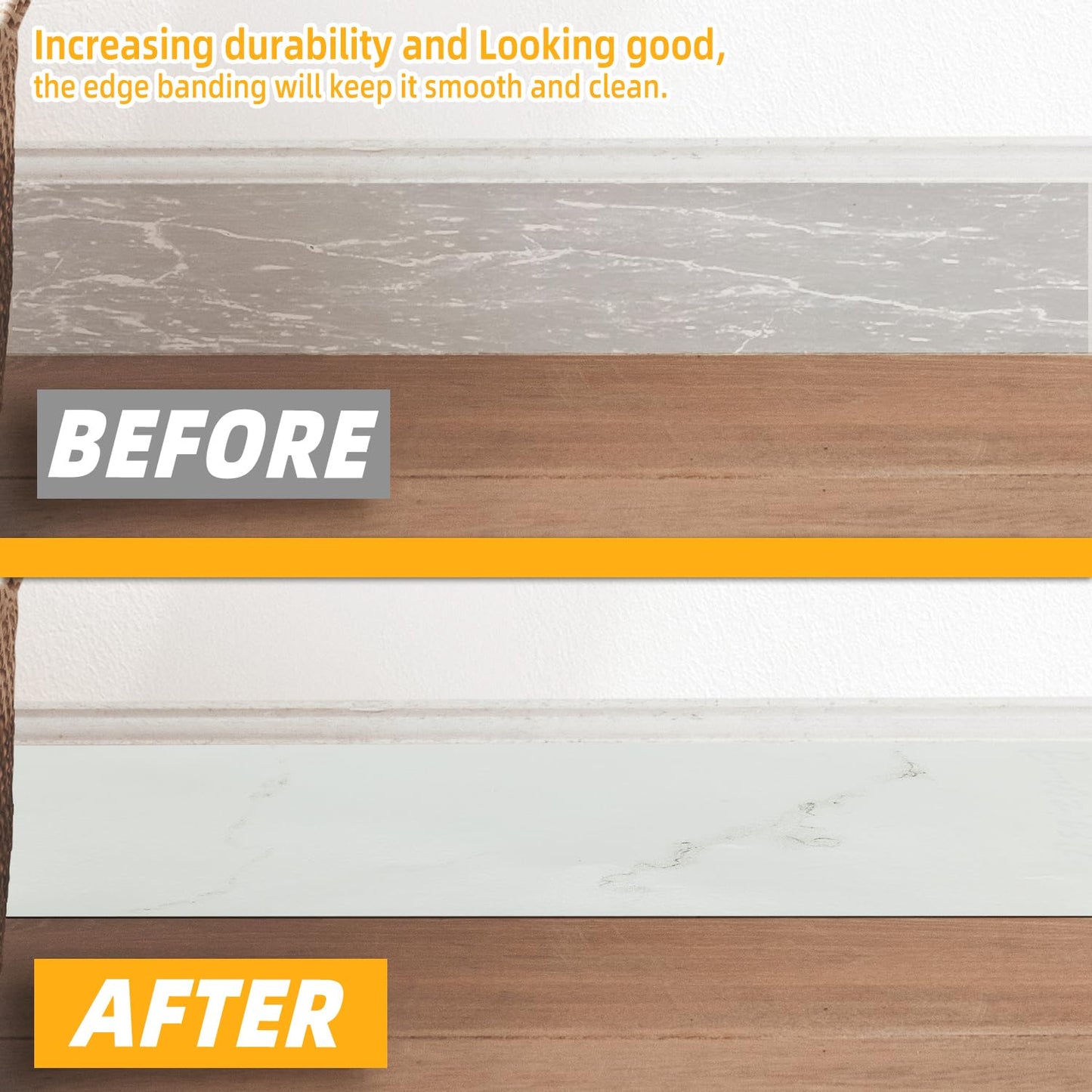 GSCIT Club Wood Grain Repair Tape, 2.3 inch X 15ft Self Adhesive Marble Grain Repair Patch for Tables, Chairs, Baseboards, Doors, Windows, Floors, Handicraft DIY.