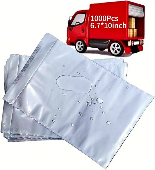 1000PCS 6.7" x 10" Self-Adhesive Packing Slip Pouches, Clear Packing List Envelopes, Plastic Waterproof Shipping Pouch Enclosed Envelopes Envelope for Packing Mailing Labels Slip/Invoice/Sleeves