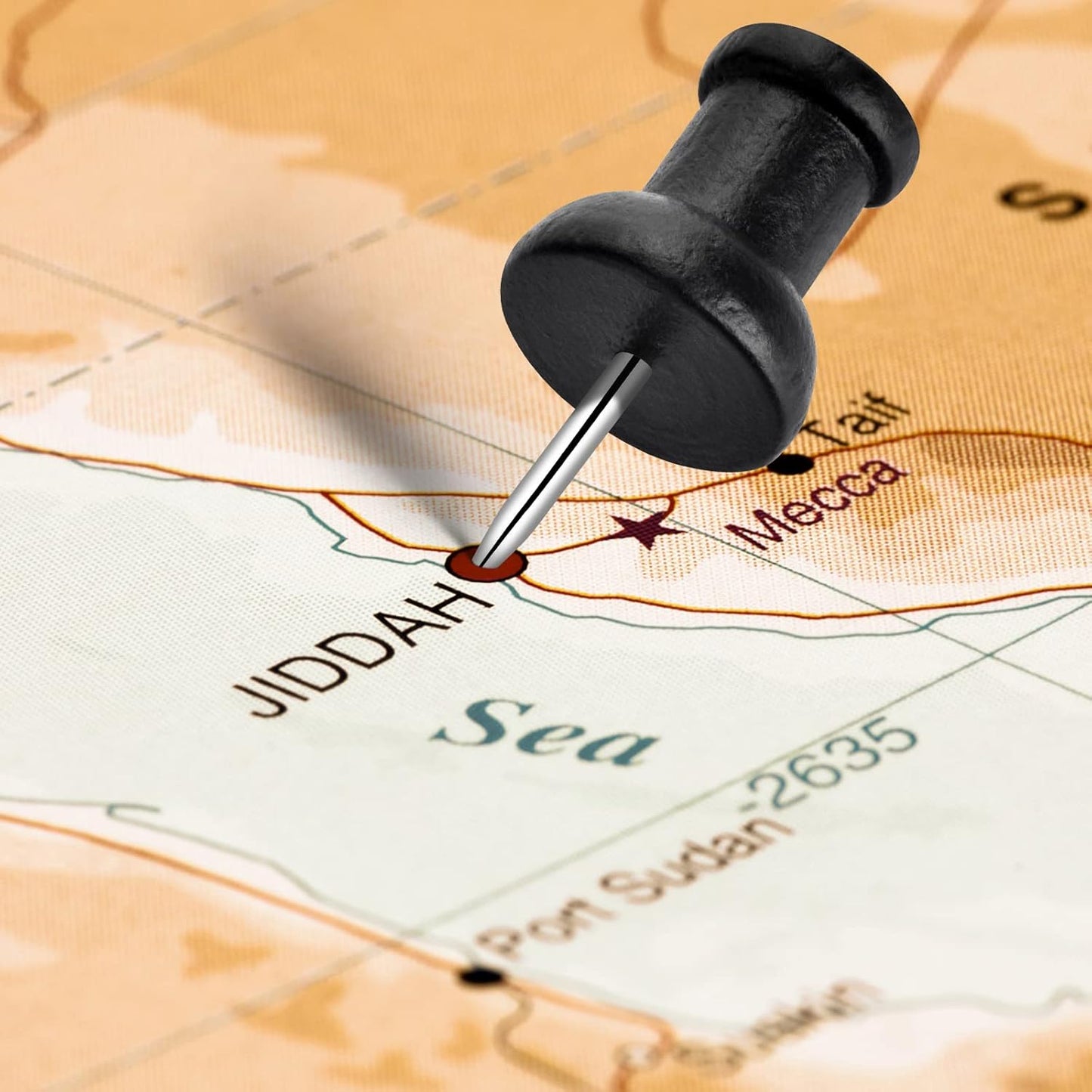 40Pcs Wood Push Pins, Decorative Thumb Tacks, Wooden Pins and Tacks, Cork Board Thumbtacks, Cute Thumbtack for Wall and Bulletin Board, Map Pins