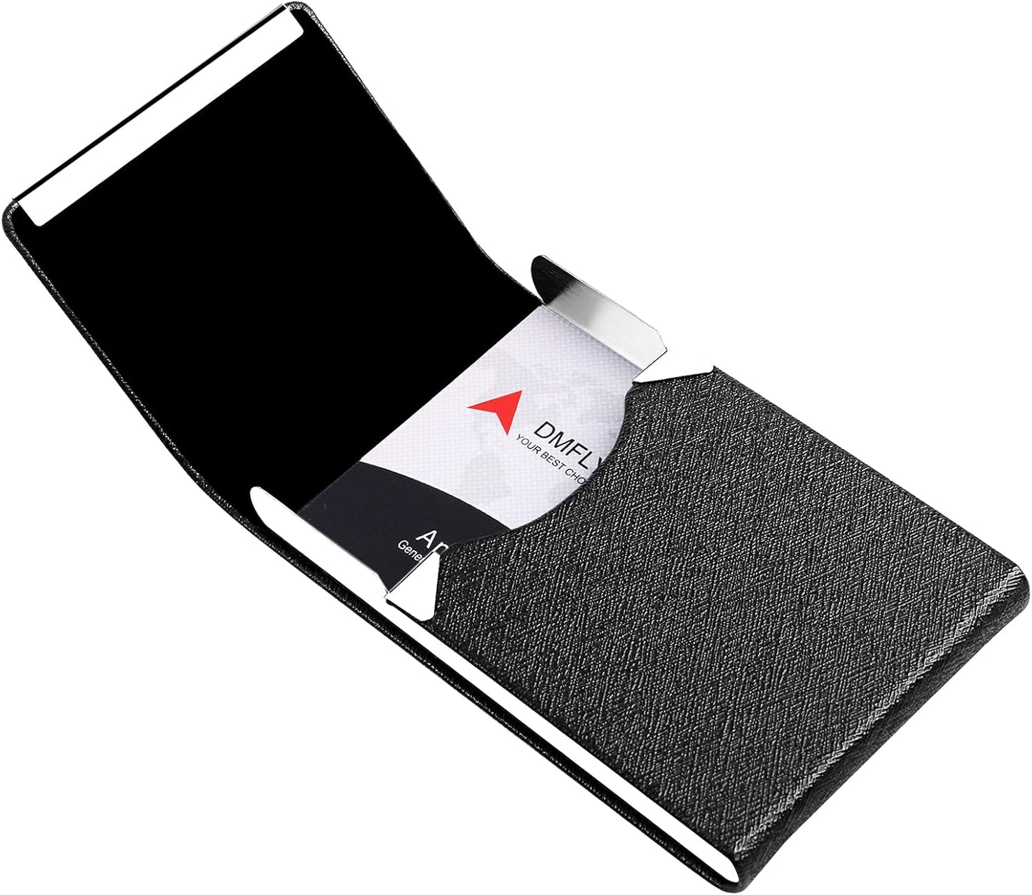 Professional Business Card Holder, Pocket Business Card Case for Women & Men, PU Leather Multi Card Case, Credit Card Wallet, Name Card Holder with Magnetic Closure