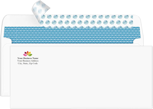 1000#9 Custom Printed Self-Seal Security Envelopes - Personalized with Logo and/or Return Address - Self-Seal, 3-7/8 x 8-7/8 Inches, 1000 Count (7-30138-1000)