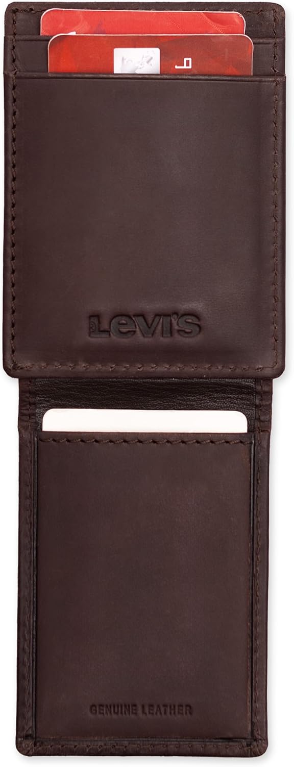 Levi's Men's RFID Slim Everyday Front Pocket Card Case Wallet
