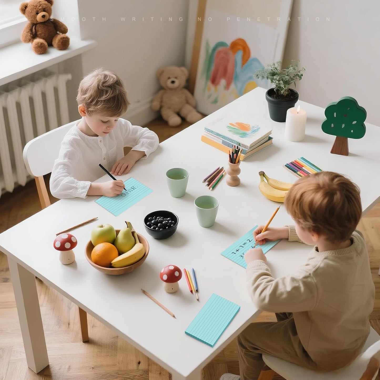 600 Count Index Cards 3 x 5 Inch Colored Lined Flash Cards Ideal for Studying and To-do-List, Portable Note Cards Taking for Students and Teachers, Flash Card Styled for Home, Office or School Use