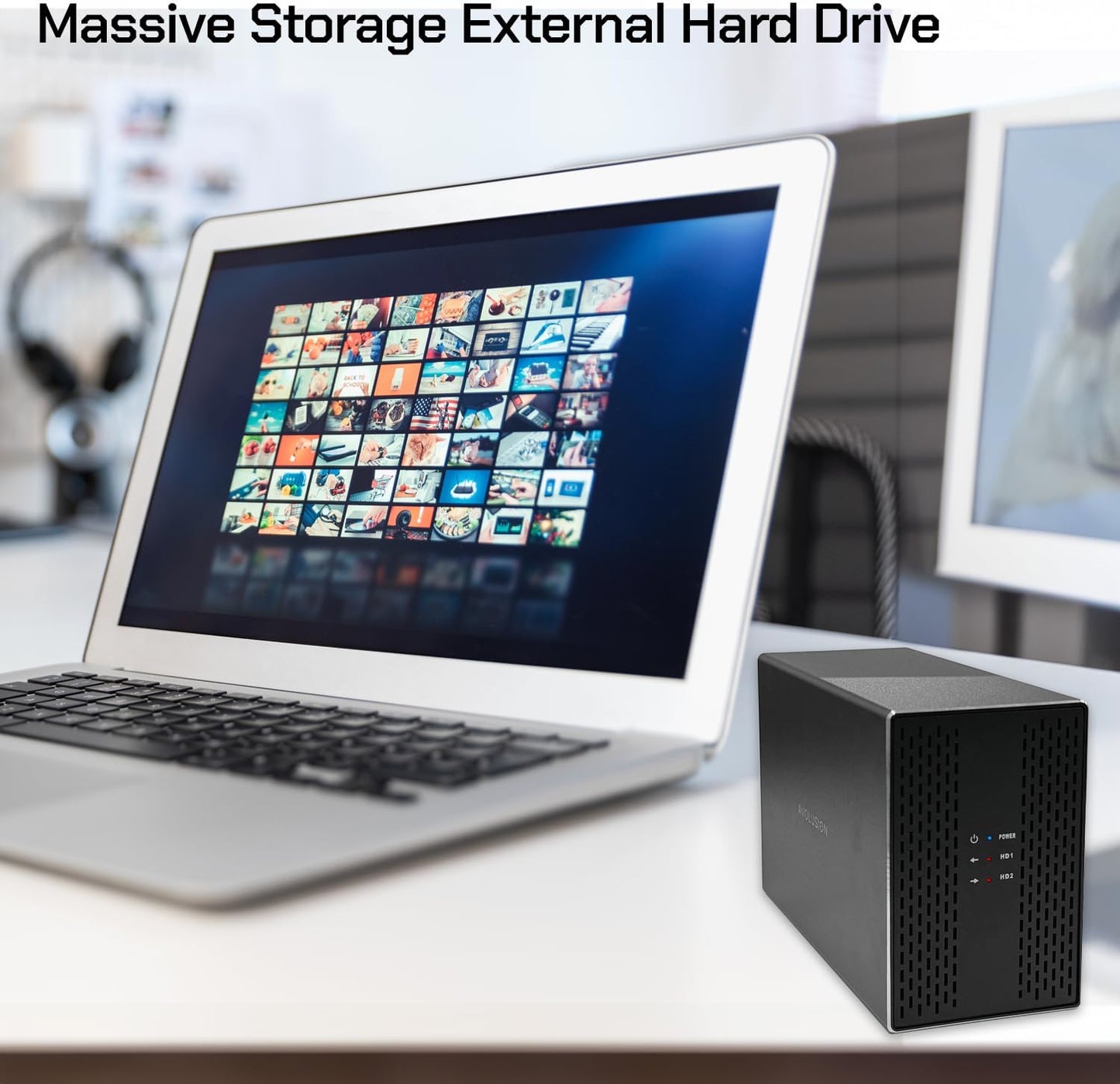 Avolusion PRO-T2 Series 44TB (22TB x2) Dual Bay USB 3.0 External Hard Drive (JBOD, RAID0, RAID1, Big) for Desktop PC / Laptop (Windows OS) (Renewed)