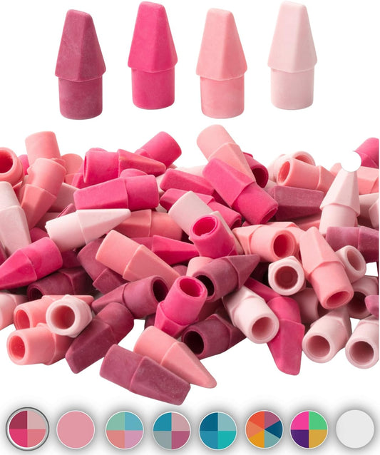 Mr. Pen- Pencil Erasers Toppers, 120 Pack, Pink Shades, Erasers for Pencils, Pencil Top Erasers, Pencil Eraser, Back to School Supplies