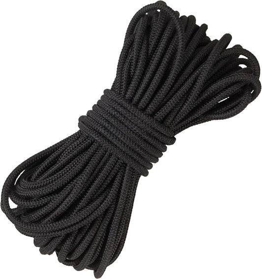 3mm Black Elastic Cord 45ft - 1/8 inch Strong No-Slip Bungee String for Crafts, DIY Projects, Kayak Tie Downs, Camping Gear, Sports Gear, DIY Crafts, Hair Bands, Sewing & Shoe Laces