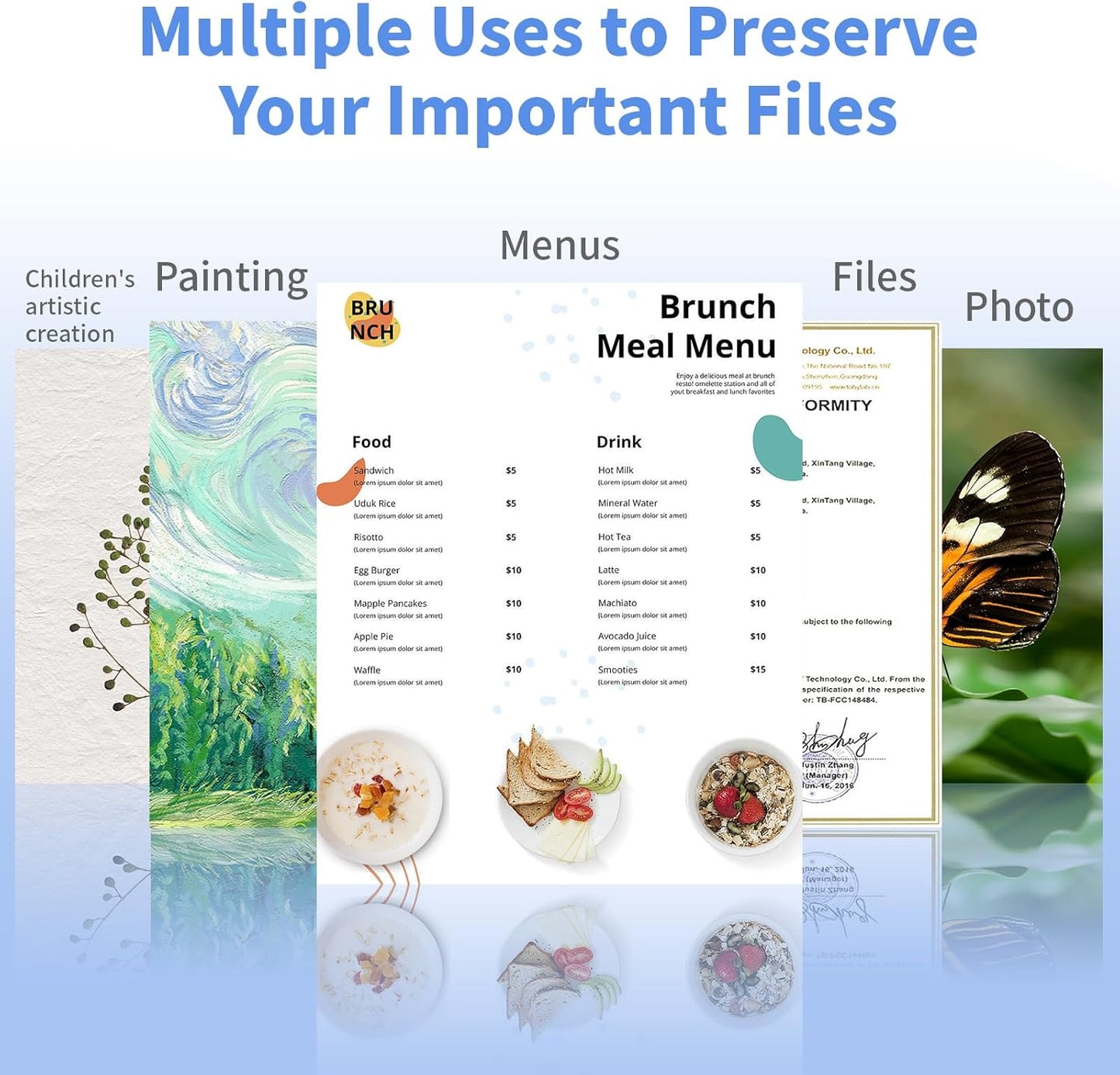 Thermal Laminating Pouches, FungLam Clear Laminating Sheets, 3 Mil Thickness Thermal Laminating Sheets, 8.9×11.4 Inch Laminator Sheets for Laminators, Clear Plastic Letter Size Sheets,100 Pack.