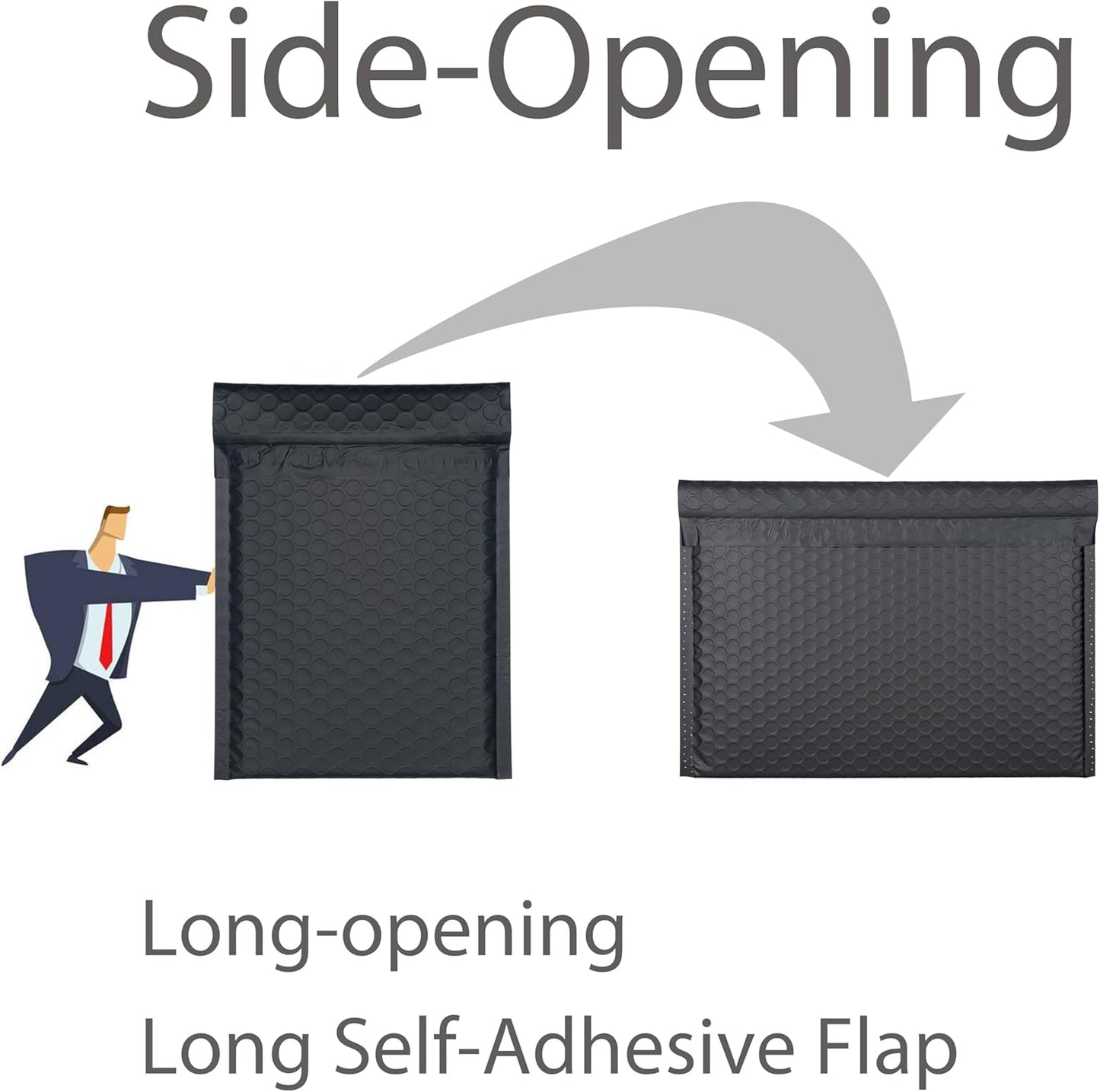 Light Pink Side-Loading Bubble Mailers 12 x 9 Inches,Self-Seal Padded Mailing Envelopes, Pack of 27