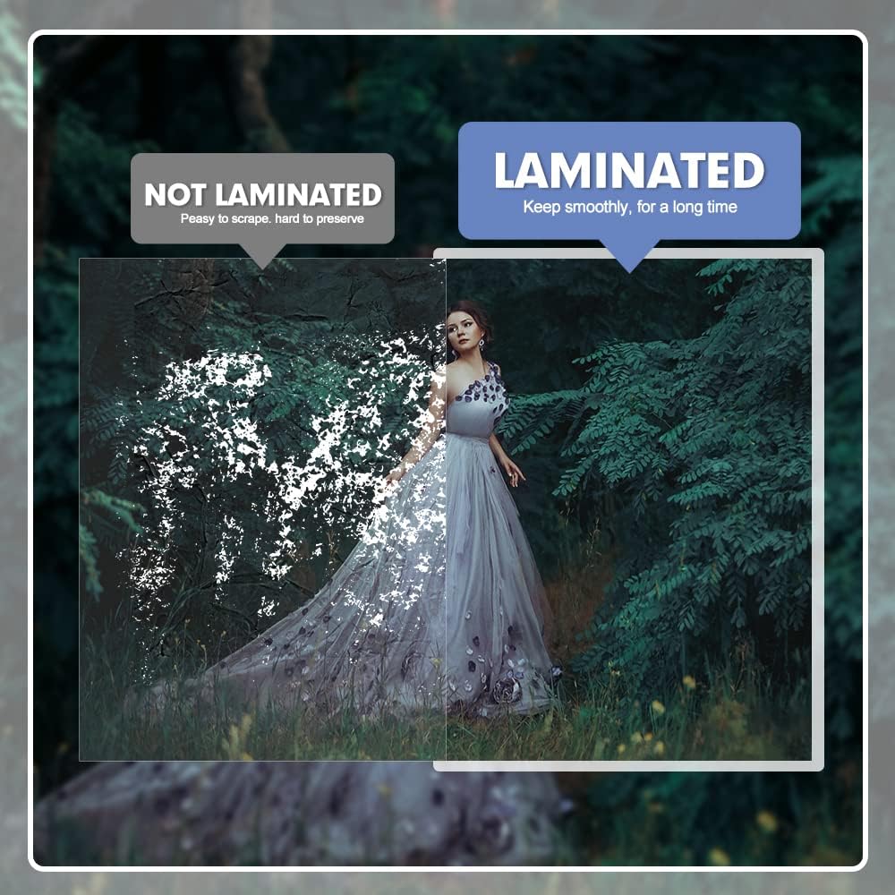 Laminating Sheets, PANDRI 400 Pack Thermal Laminator Pouches Holds 8.5 x 11 Inch, 3 Mil Clear Laminator Paper 9 x 11.5 Inch, Letter Size