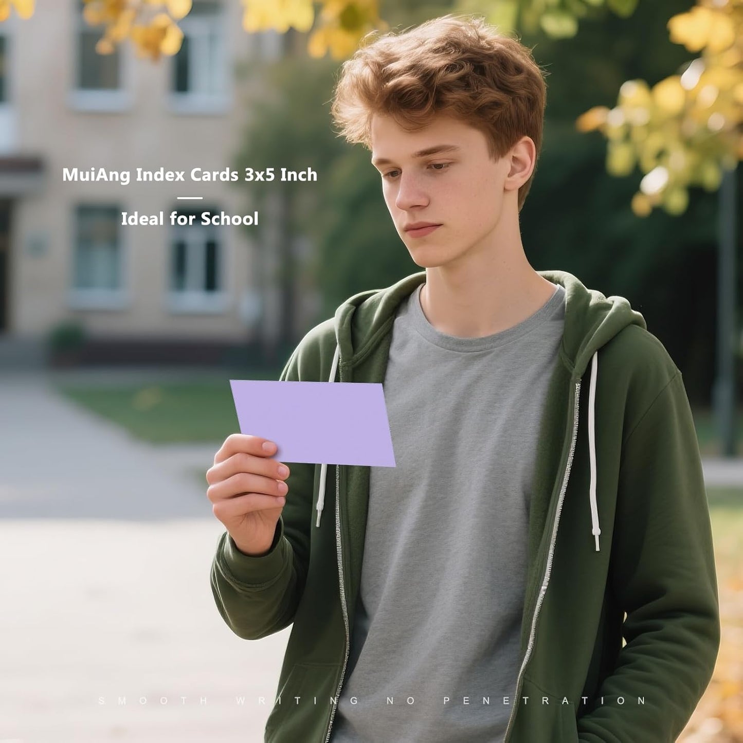 600 Count Index Cards 3 x 5 Inch Purple Lined Flash Cards Ideal for Studying and To-do-List, Portable Note Cards Taking for Students and Teachers, Flash Card Styled for Home, Office or School Use