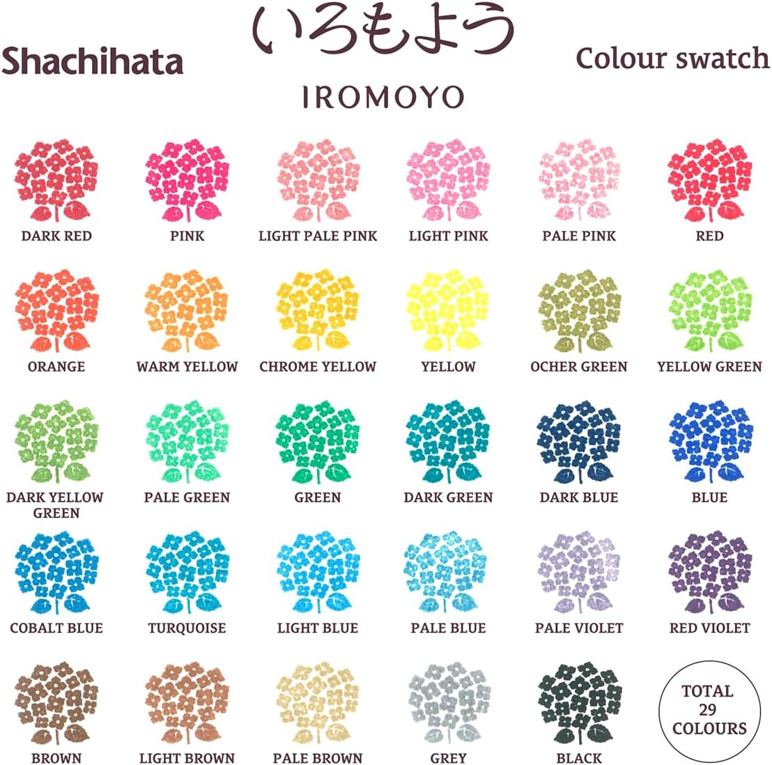 IROMOYO WARABE Stamp PAD, Small Traditional Japanese Ink Colour, Oil-Based Ink pad - Pale Violet