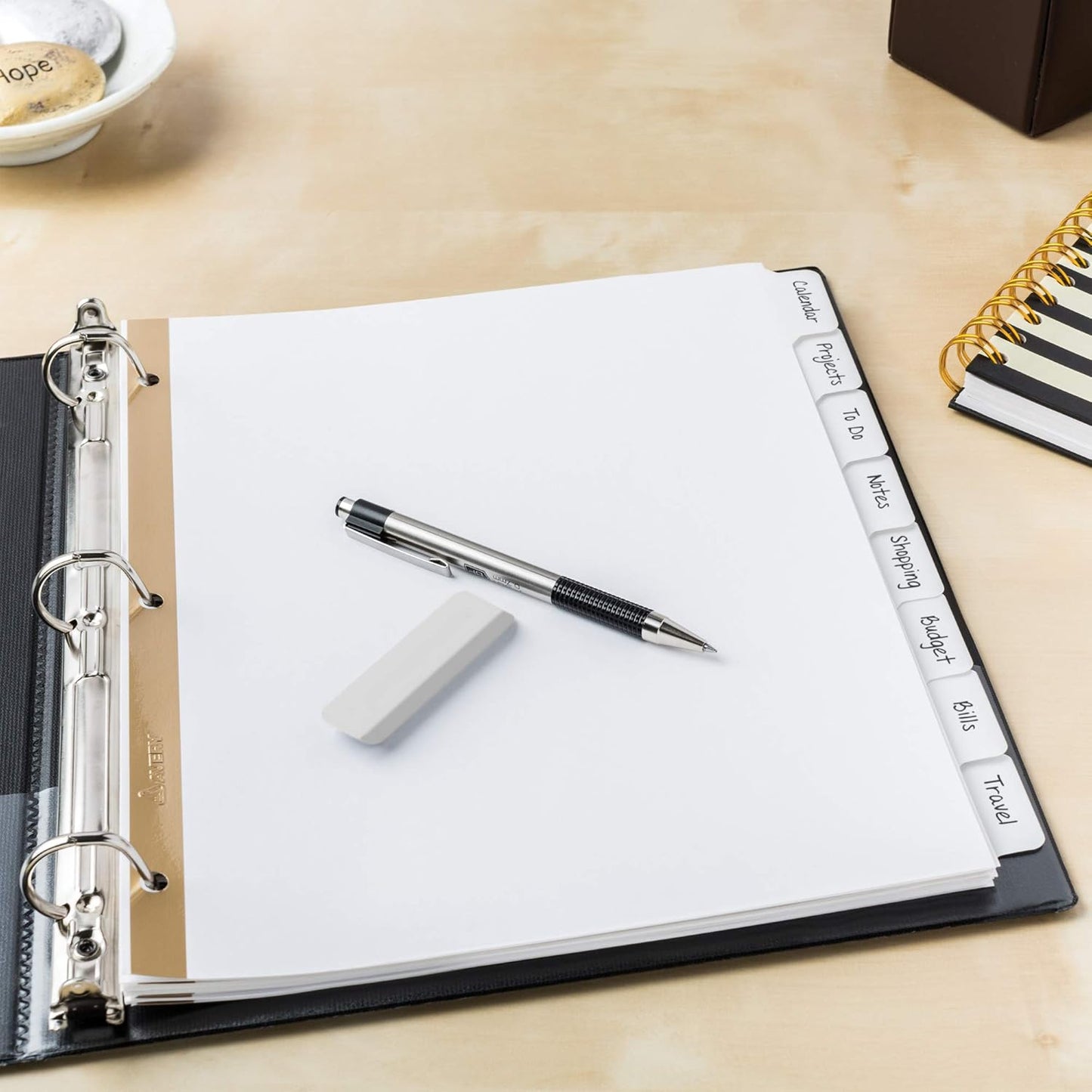 Avery 8-Tab Binder Dividers, Write & Erase White Big Tabs, 48 Sets (23078)