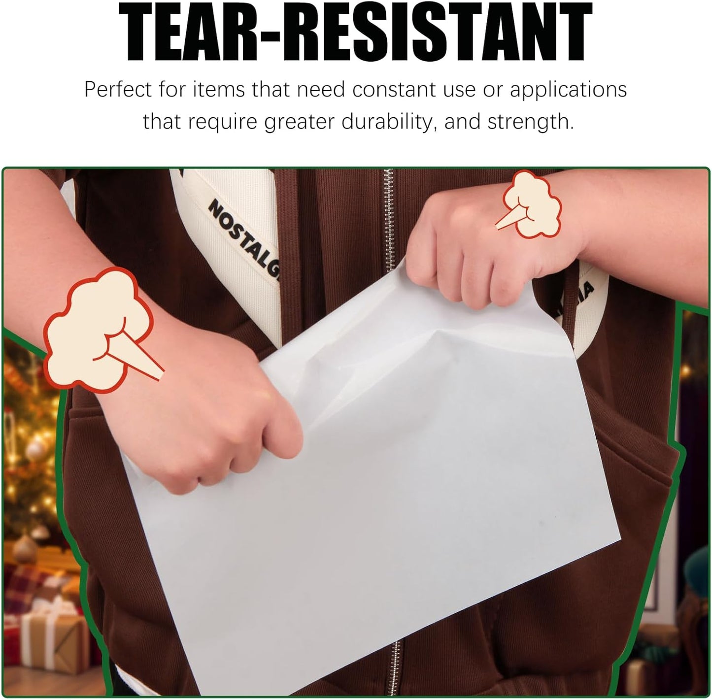 60 Sheets Premium Printable Clear Vinyl Sticker Paper for Inkjet Printer, 8.5x11" Transparently Vinyl Sticker Paper Waterproof, Dries Quickly, Vivid Colors, Tear Resistant, Great for Cutting Machines