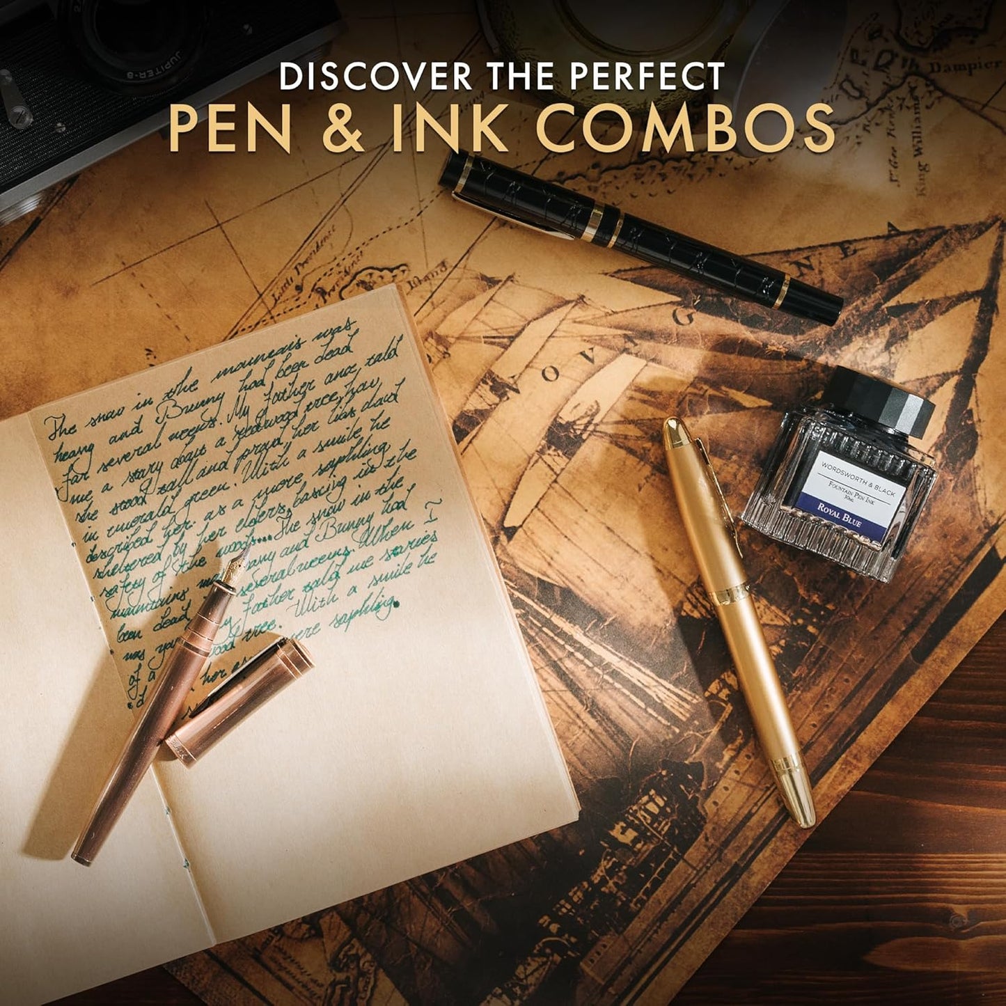 Wordsworth and Black Fountain Pen Ink Bottle (50 ml) Premium Luxury Edition, [Poppy Corn Red] Fountain Pens Bottled Ink; Classic Designed Bottle Smooth Flow 50 ml