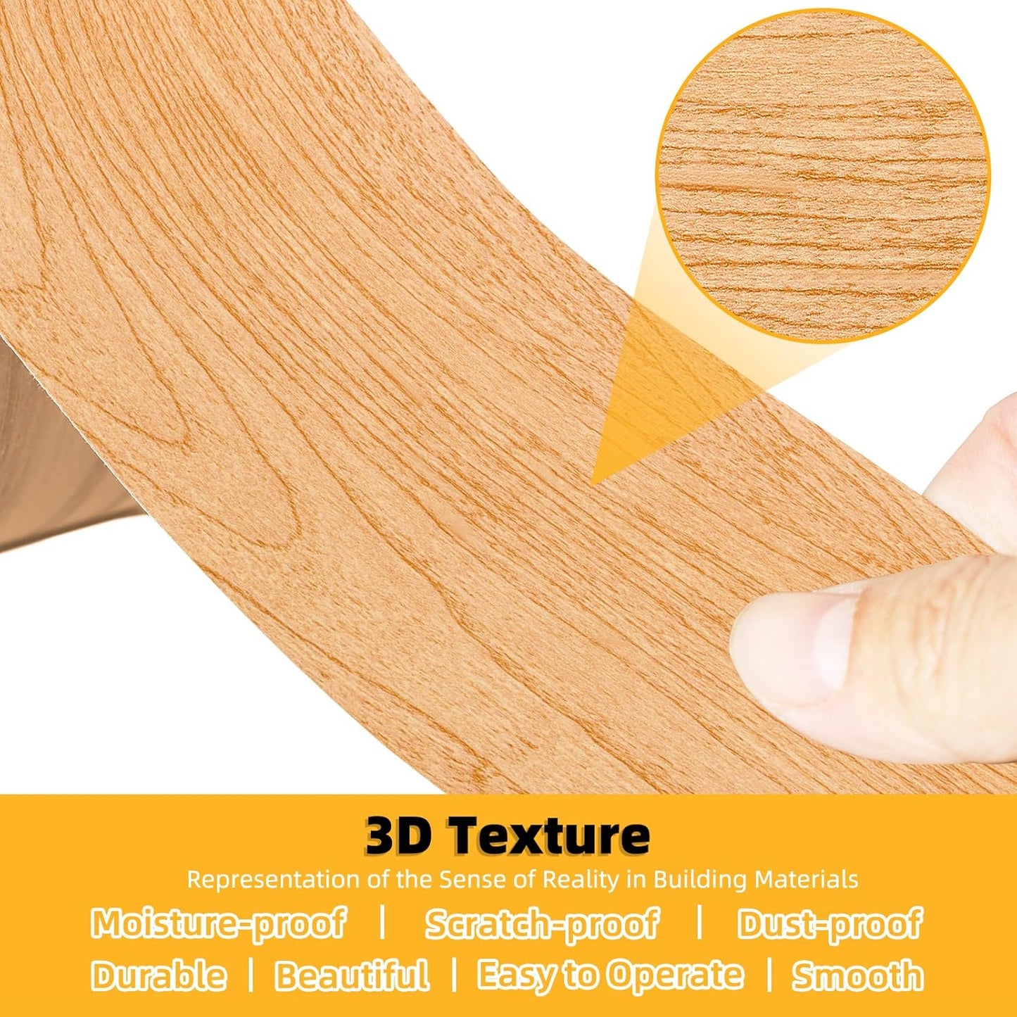 GSCIT Club Wood Grain Repair Tape, 2.4 inch X 250ft Self Adhesive Maple Grain Repair Patch for Tables, Chairs, Baseboards, Doors, Windows, Floors, Handicraft DIY.
