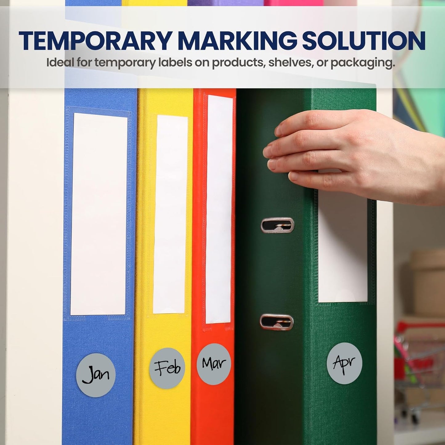 Perco Grey 1-Inch Round Circle Dot Sticker Labels with Removable Adhesive – 1,000 Labels per Roll – Versatile, Vibrant Colors, Reliable Hold, No Residue, Perforated for Convenient Use – Made in USA