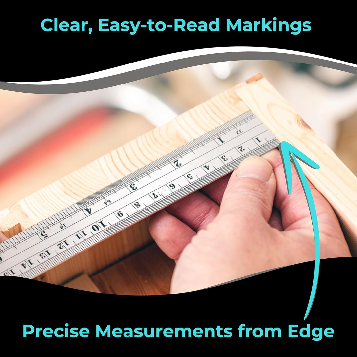6 Inch Metal Ruler Bulk Set - 10-Pack of Compact 6 Inch / 15cm Stainless Steel Rulers - Precise Edge-Starting Imperial & Metric Measurements - Essential for Classrooms, Workshops, and Offices