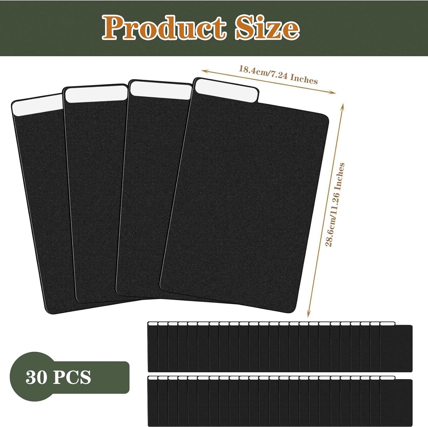 30 Pieces Comic Book Dividers with Tabs,Patient Divider Cards,Card Dividers Comic Book Boards for Storage Boxes 11.22 X 7.24 Inche