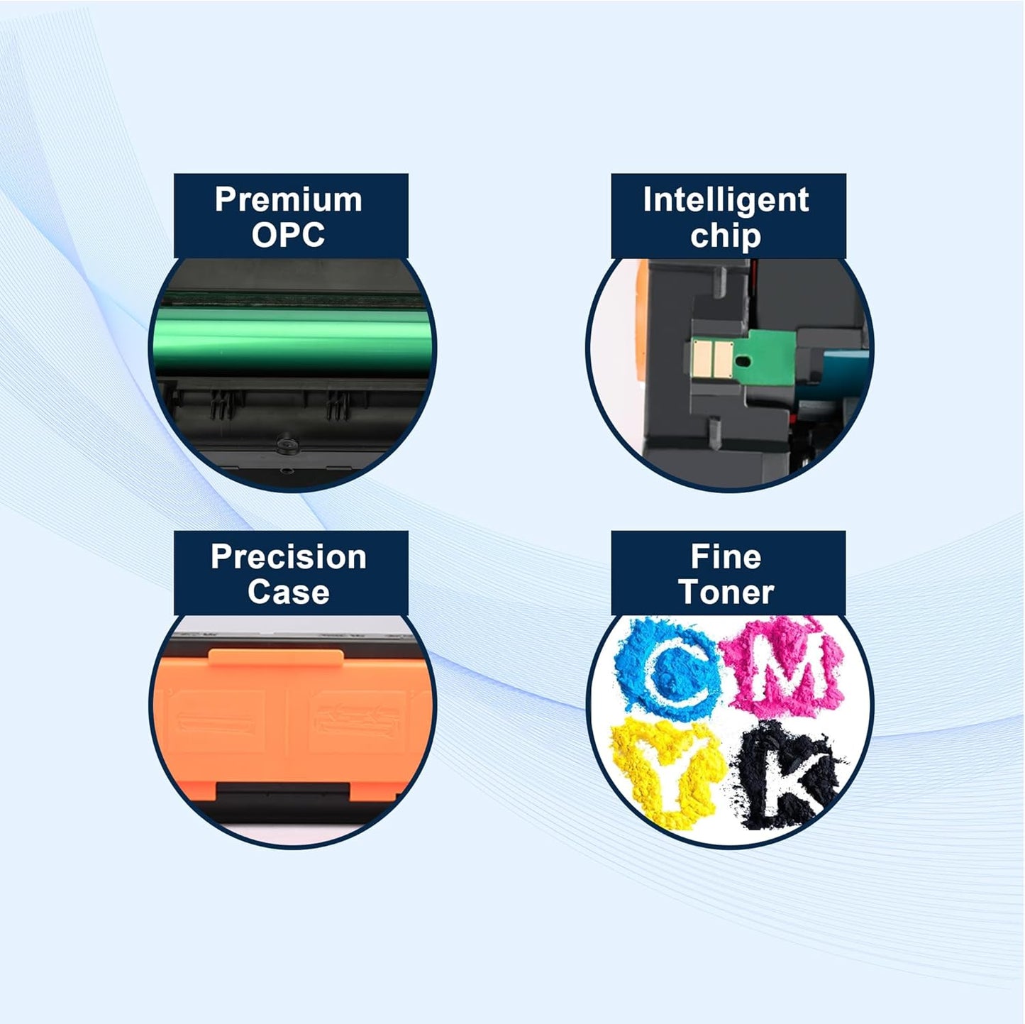 212A Black Toner Cartridges Replacement for HP 212A W2120A Works with Color Laserjet Enterprise M554, M555 Series, Color Laserjet Enterprise MFP M578 Series (1 Pack)