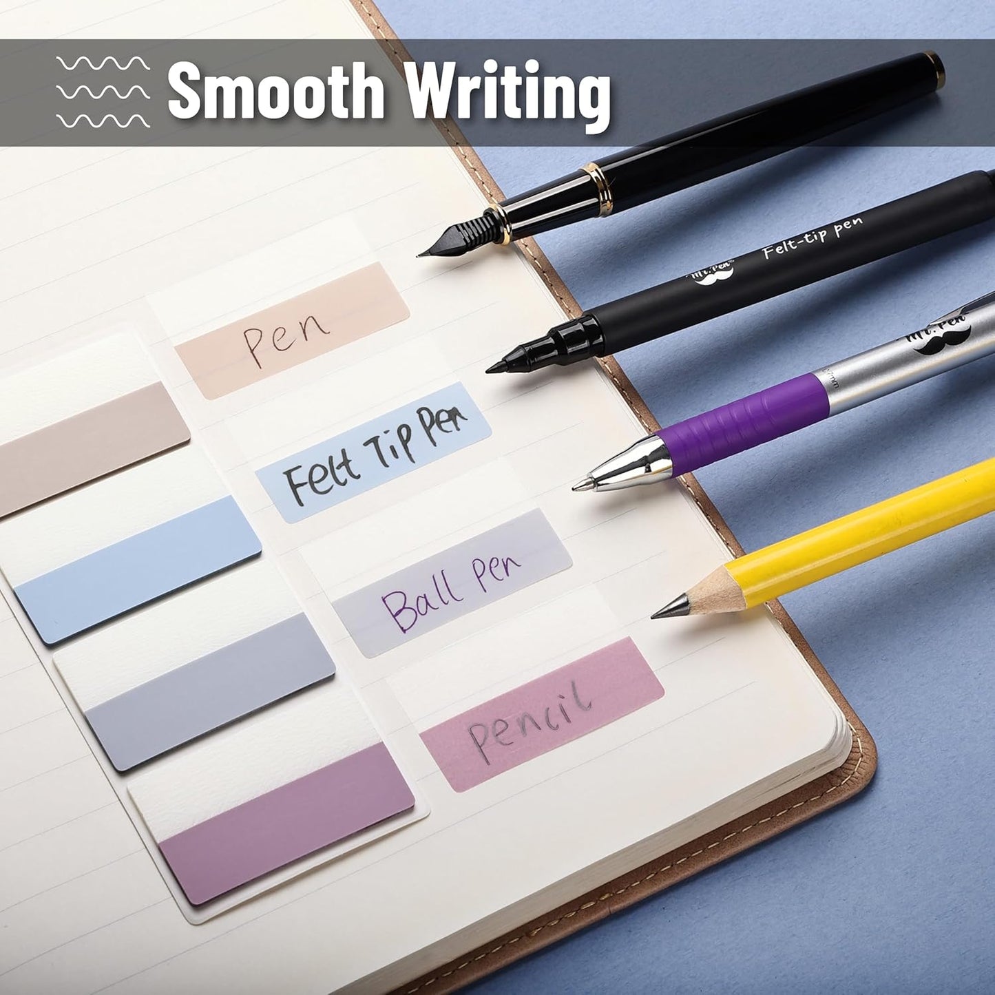 Mr. Pen- Sticky Index Tabs, 240 Pcs, Colorful Sticky Tabs for Notebooks, Page Markers, Page Tabs for Binders, Page Tabs Sticky Tabs for Books, Notebook Tabs, Book Sticky Tabs for Notebooks