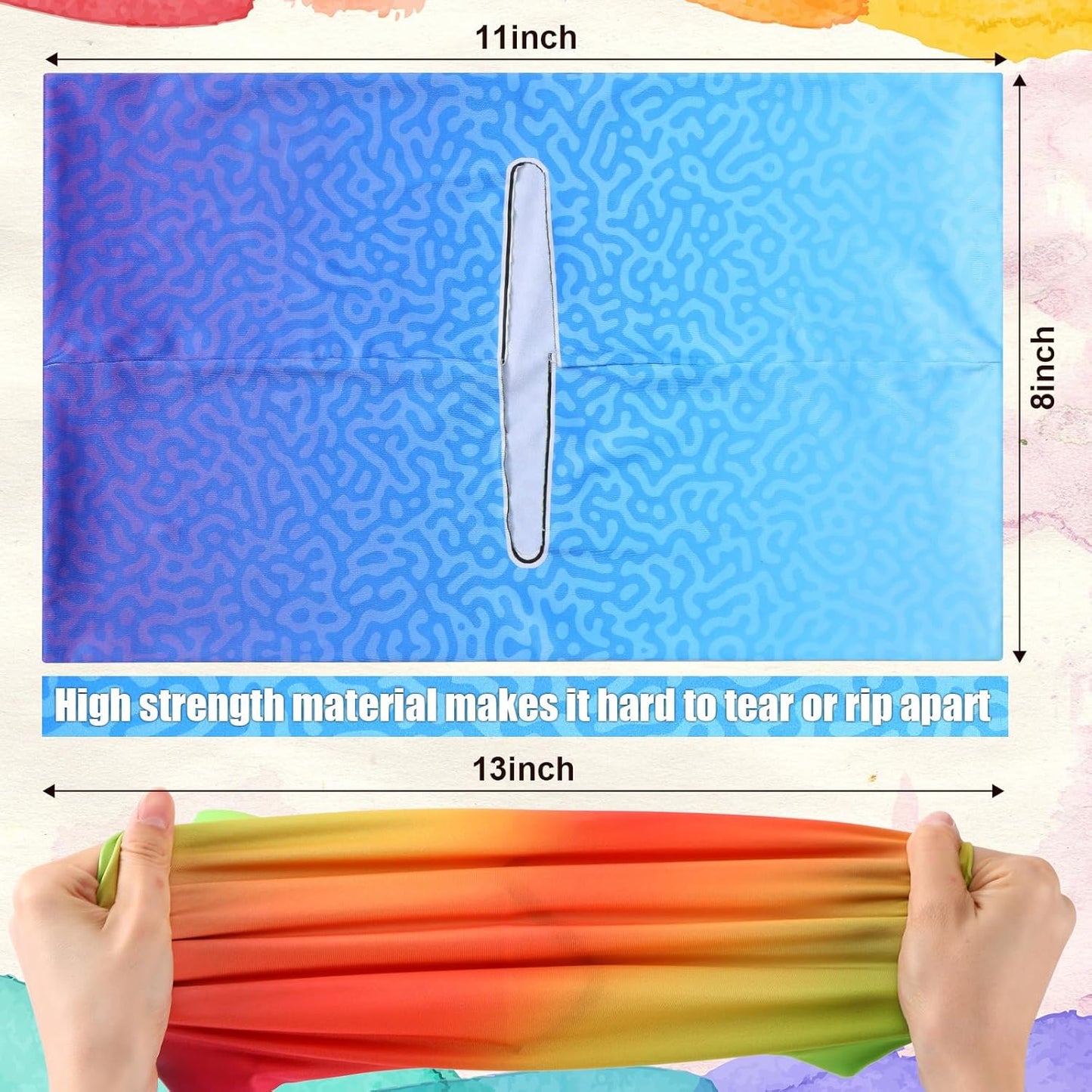 Yexiya 6 Pcs Stretchable Book Cover Jumbo Fabric Book Covers Colorful Pattern Book Protector Washable Reusable Protective Textbook Cover for Hardcover Textbooks up to 9 x 11 in (Funny Pattern)