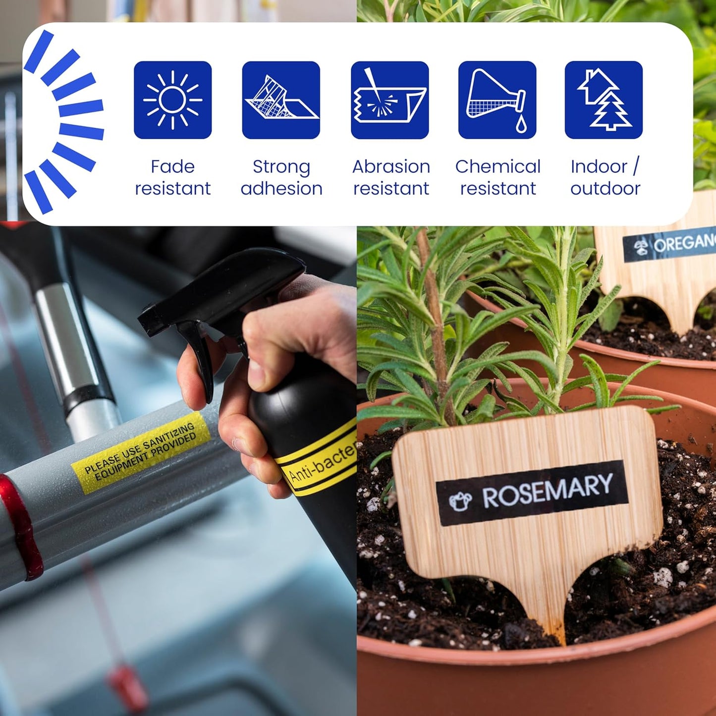 Brother Genuine P-Touch TZe, White Print on Gray Label Tape (TZeML35), Premium Matte Laminated,1in x 26.2ft (24mm x 8m), for Select P-Touch Label Makers, for Crafts, Home Office, Small Business