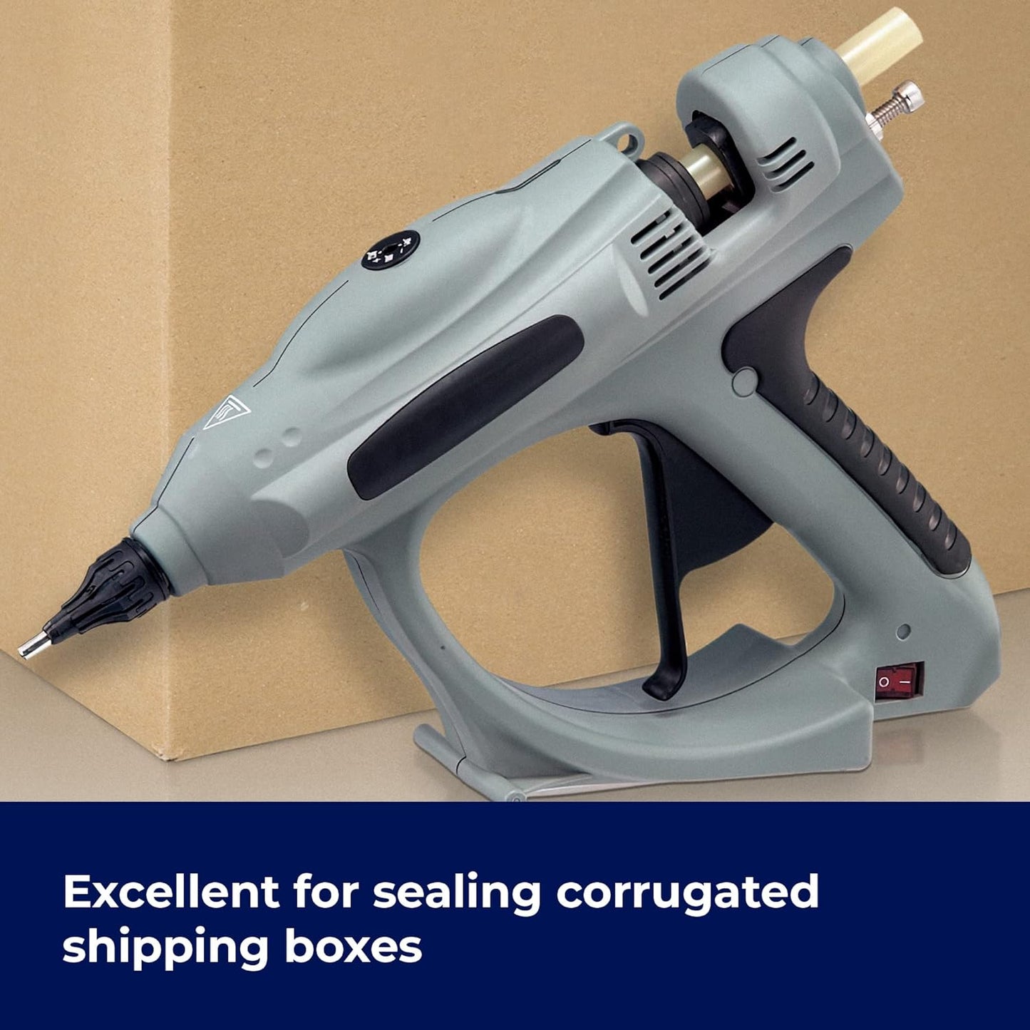 ASA Full Size Hot Glue Sticks for Glue Gun - 7/16" x 15" | High-Strength Hot Gun Sticks Adhesive for Corrugated Materials |Industrial Grade for Packaging & Woodworking | Pack of 375