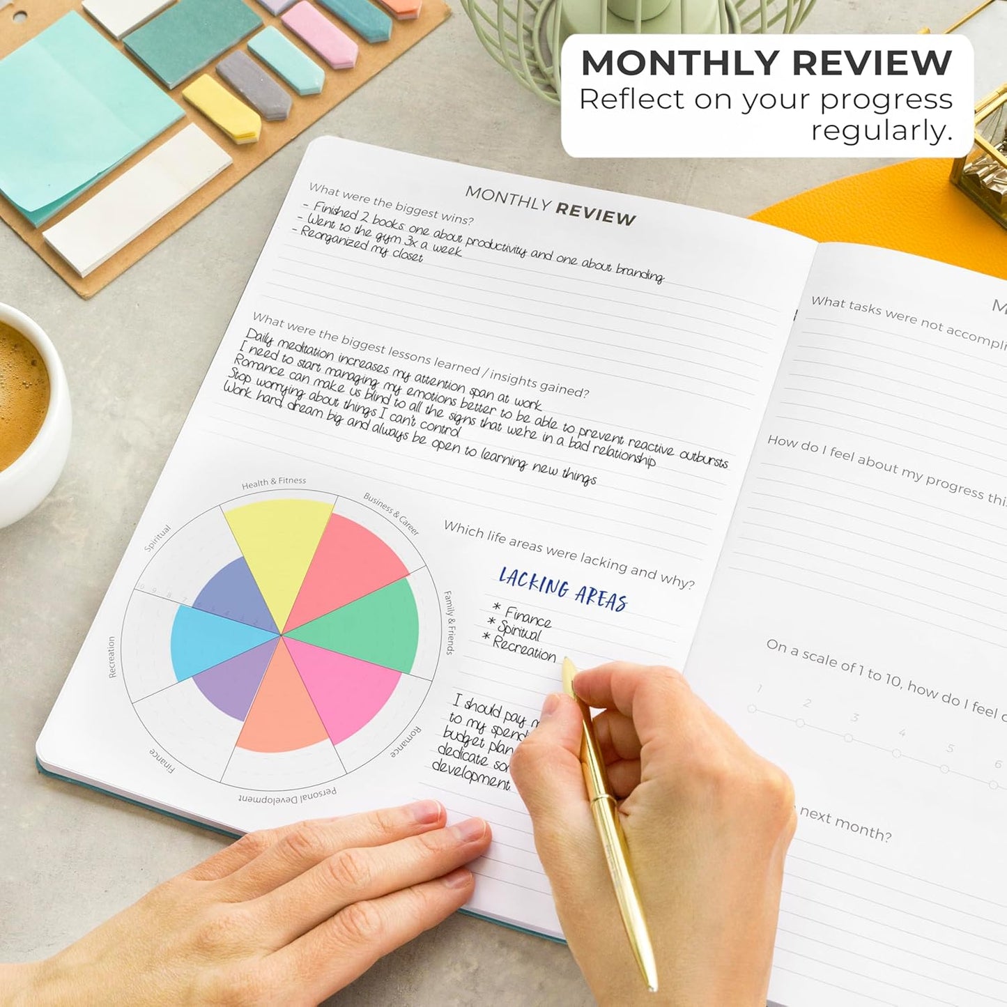 Clever Fox Planner PRO Light – Weekly & Monthly Life Planner to Increase Productivity, Time Management and Hit Your Goals, 8.5x11″ (Aquamarine)