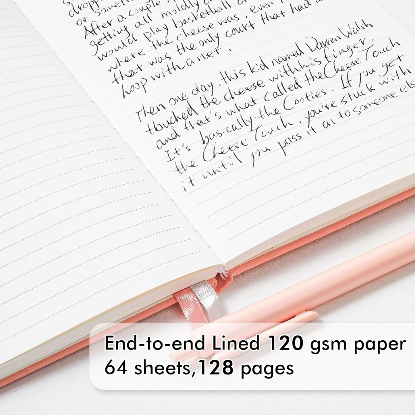 feela 5 Pack Notebooks Journals Bulk, Hardcover Classic Ruled Lined Journals with Pen Holder for Women Girls School Business Supplies, with 5 Black Pens, 120 GSM, 5.1”x8.3”, A5, Mild Colors