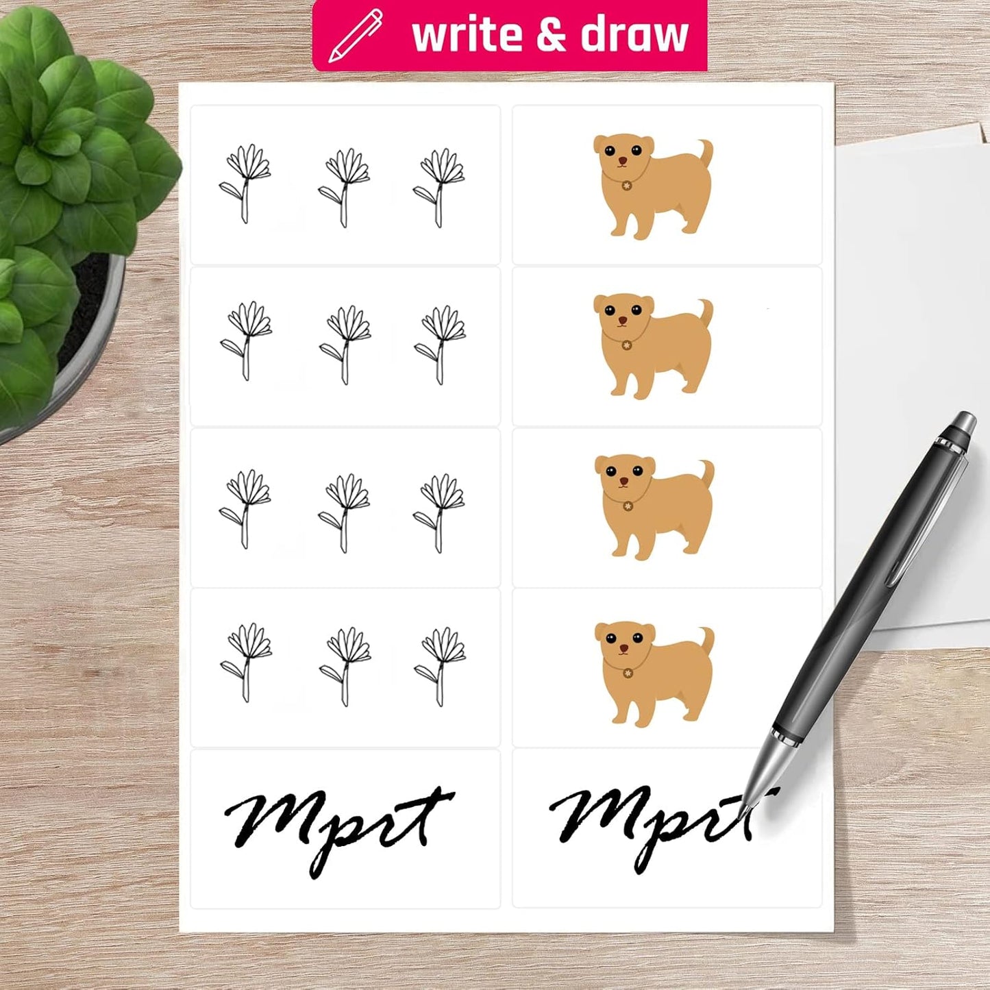 MPRT 2" x 4" Shipping Address Labels 5000 Label Stickers Paper for Laser & Inkjet Printer 10 per Page Printable Mailing Labels - Matte, 500 Sheets